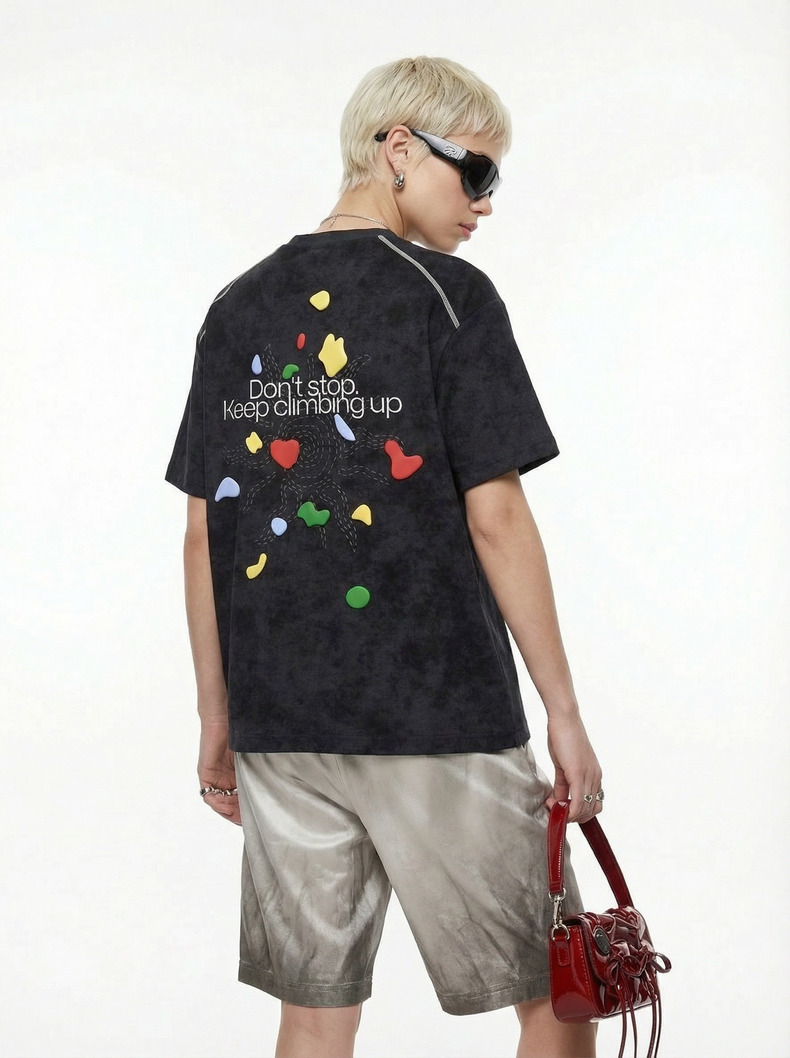 Omirad Keep Climbing Graphic Tee | Vintage Wash Streetwear