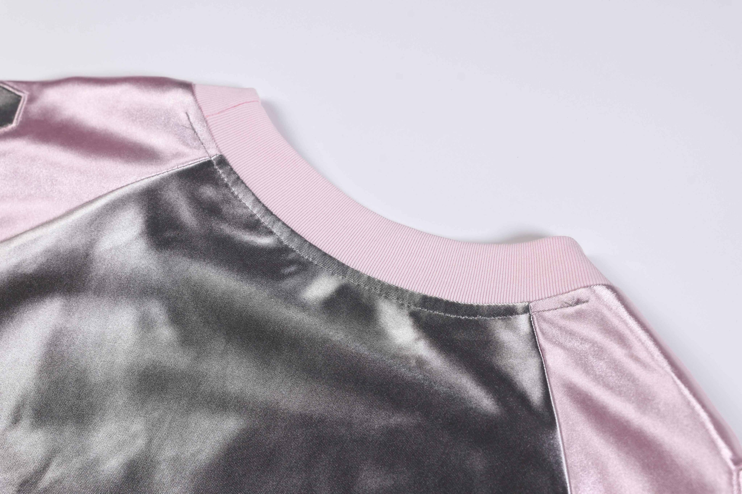 RHNDE Metallic Varsity Jersey Tee | Oversized Y2K Football Shirt
