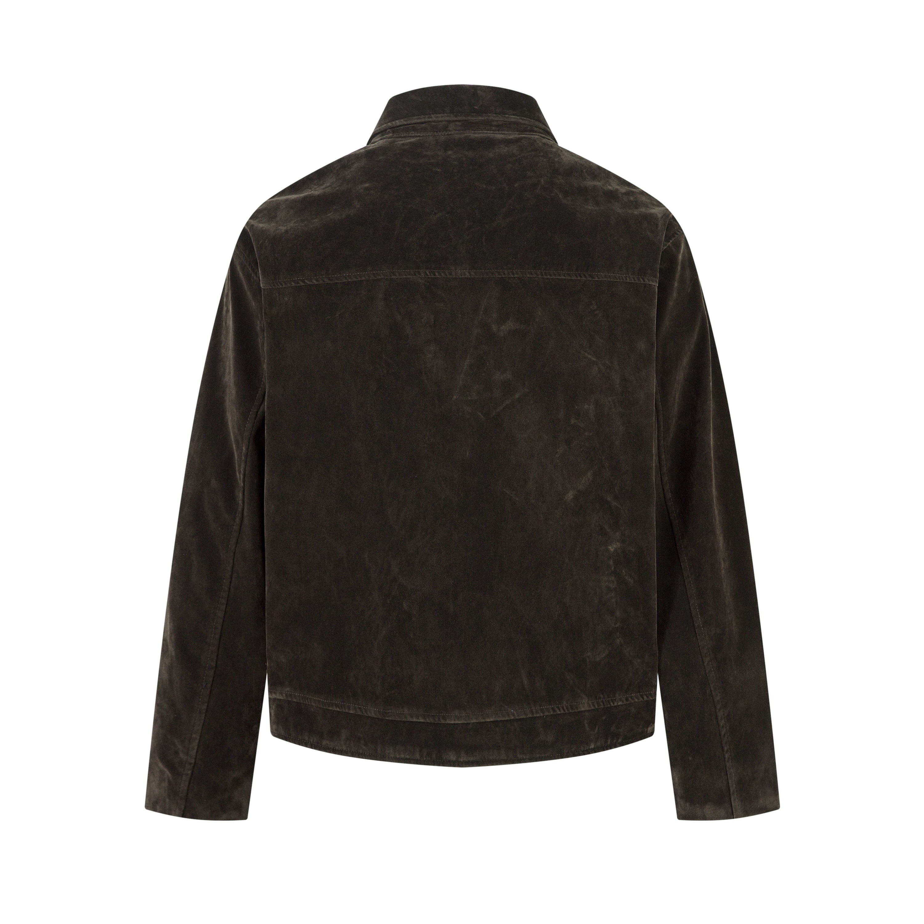 Suede-Texture Metal Clasp Jacket | Vintage Street Style