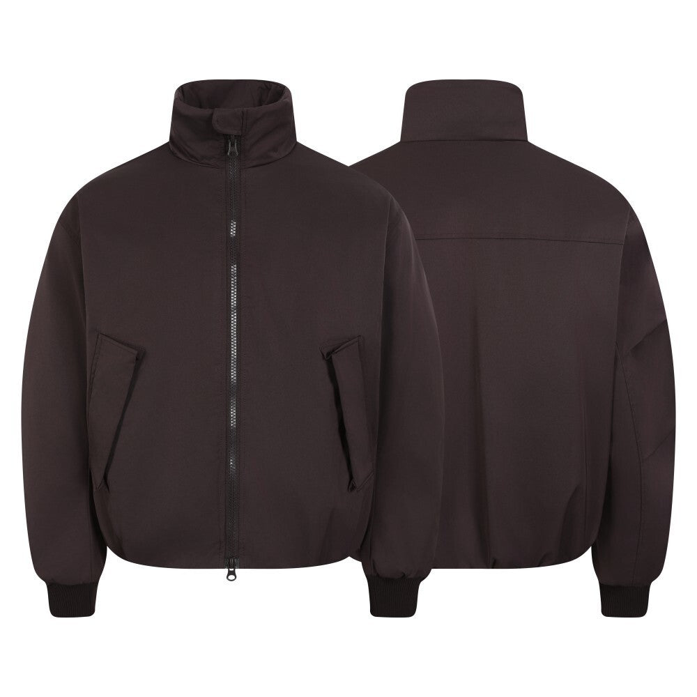 High-Neck Minimal Bomber Jacket | Clean Streetwear Essential