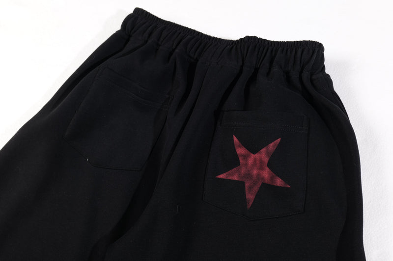 Fairfocus Star Print Wide-Leg Sweatpants | Vintage Streetwear
