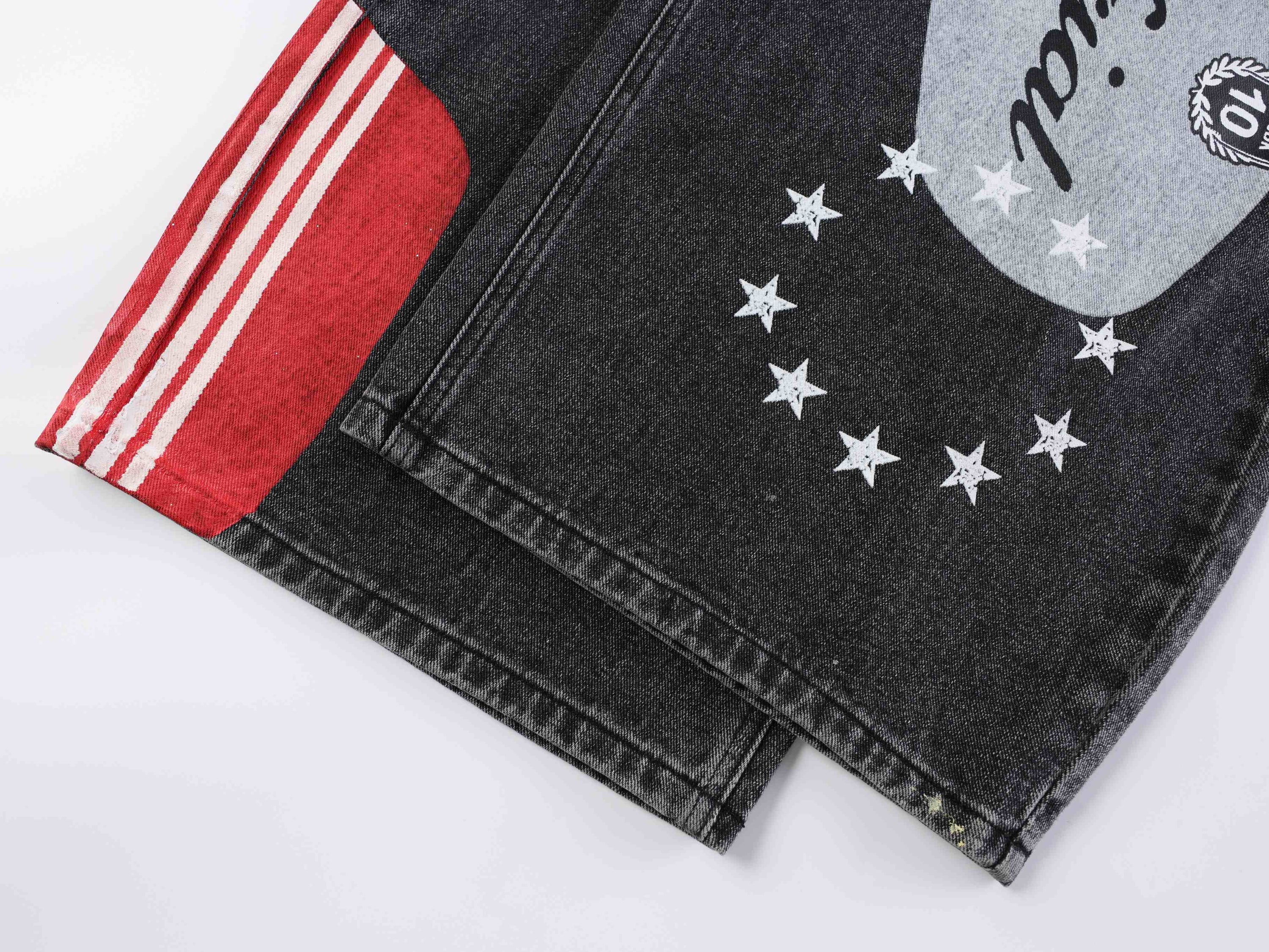 Omirad 1990 Graphic Wide-Leg Jeans | Retro Streetwear Denim