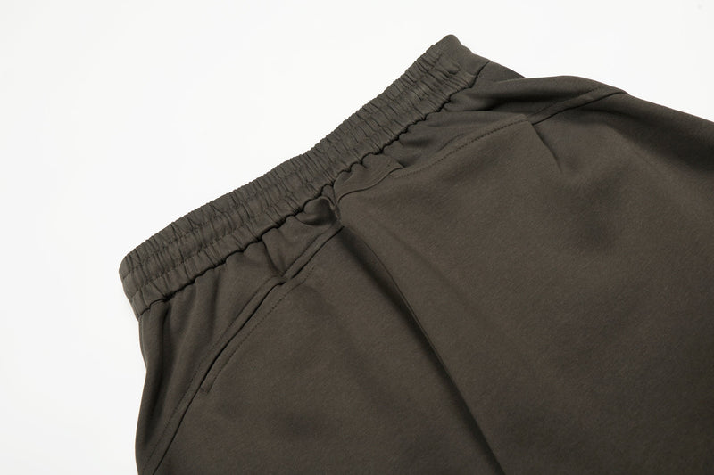 Omirad Essential Wide-Leg Relaxed Knit Pants | Olive