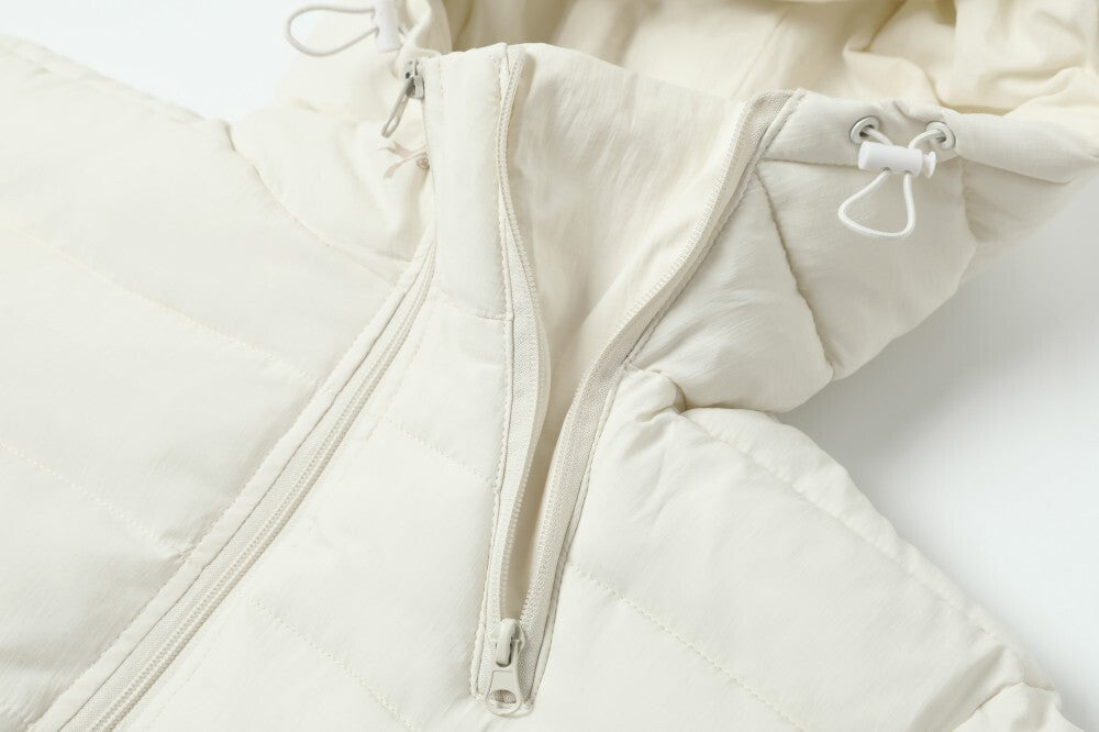 Omirad Minimalist Nylon Puffer Jacket with Hood