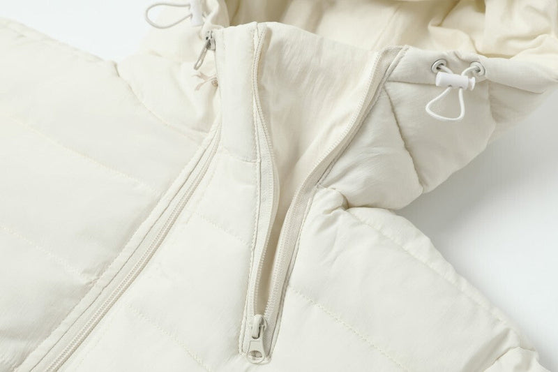 Omirad Minimalist Nylon Puffer Jacket with Hood