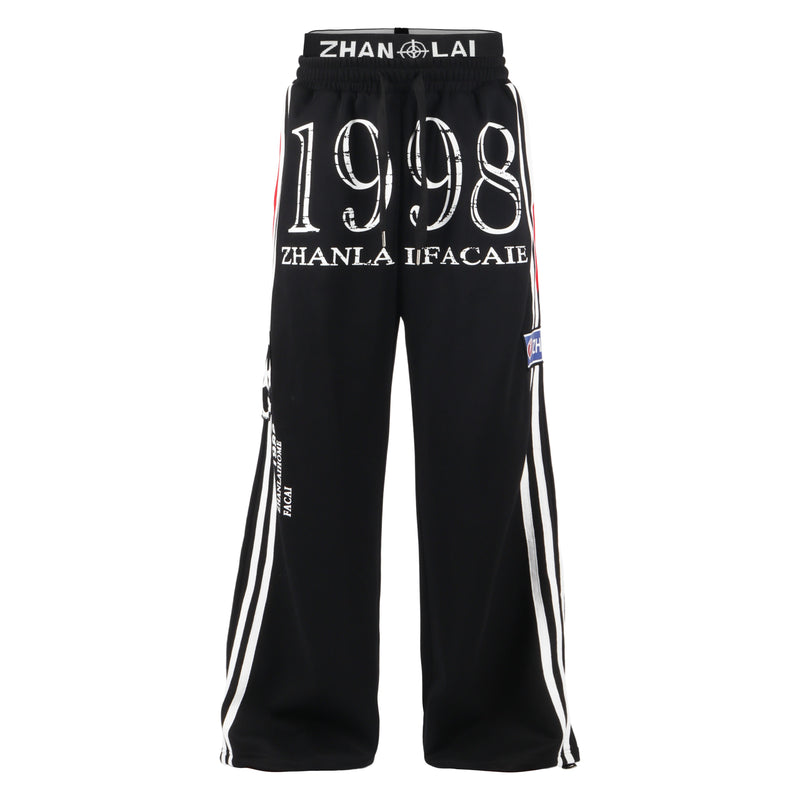 1998 Retro Wide-Leg Track Pants | Varsity Streetwear