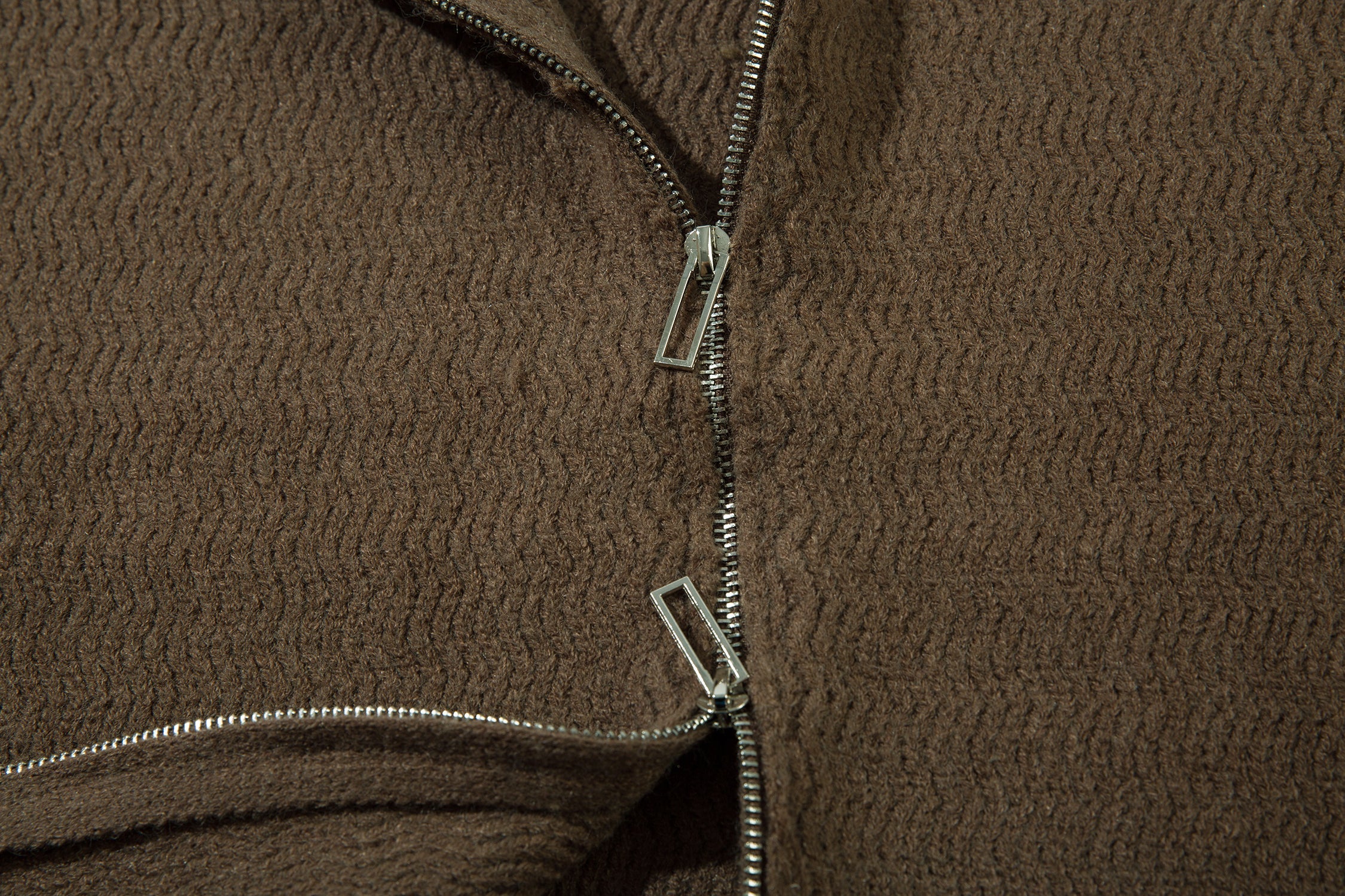 Omirad Textured Knit Zip-Up Hoodie | Relaxed Streetwear