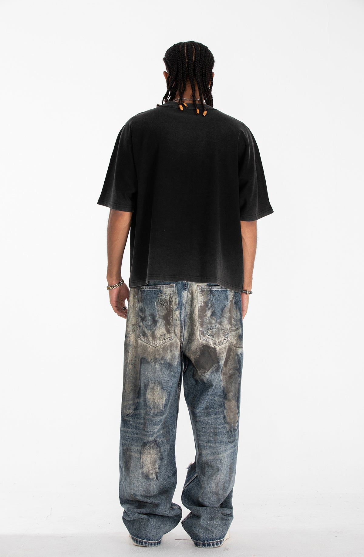 Omirad Blessed Bones Gothic Skeleton Graphic Tee | Oversized Fit