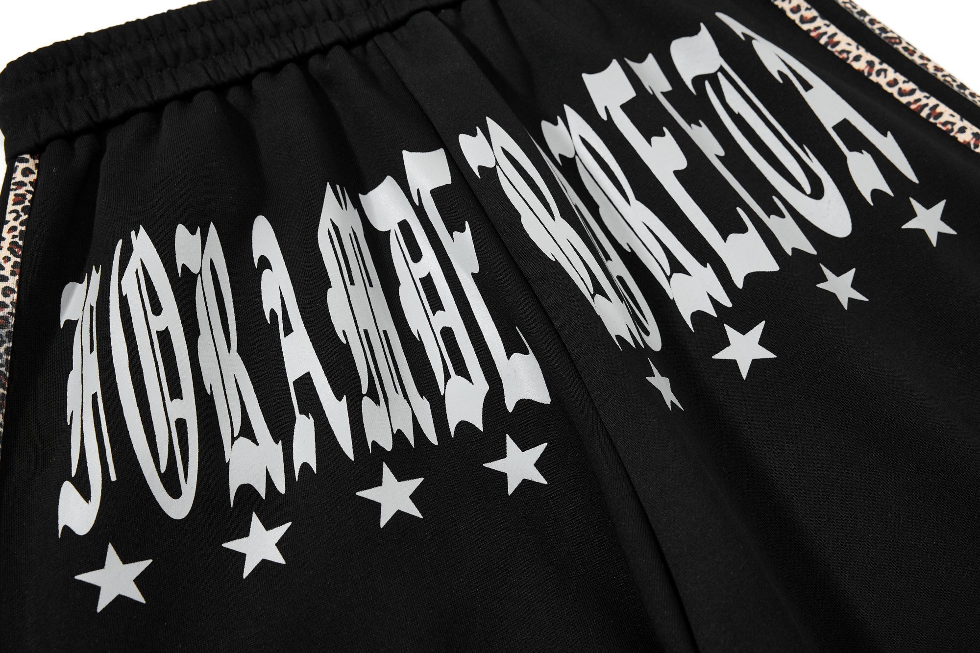 Omirad Gothic Cross Track Pants | Wide-Leg Streetwear