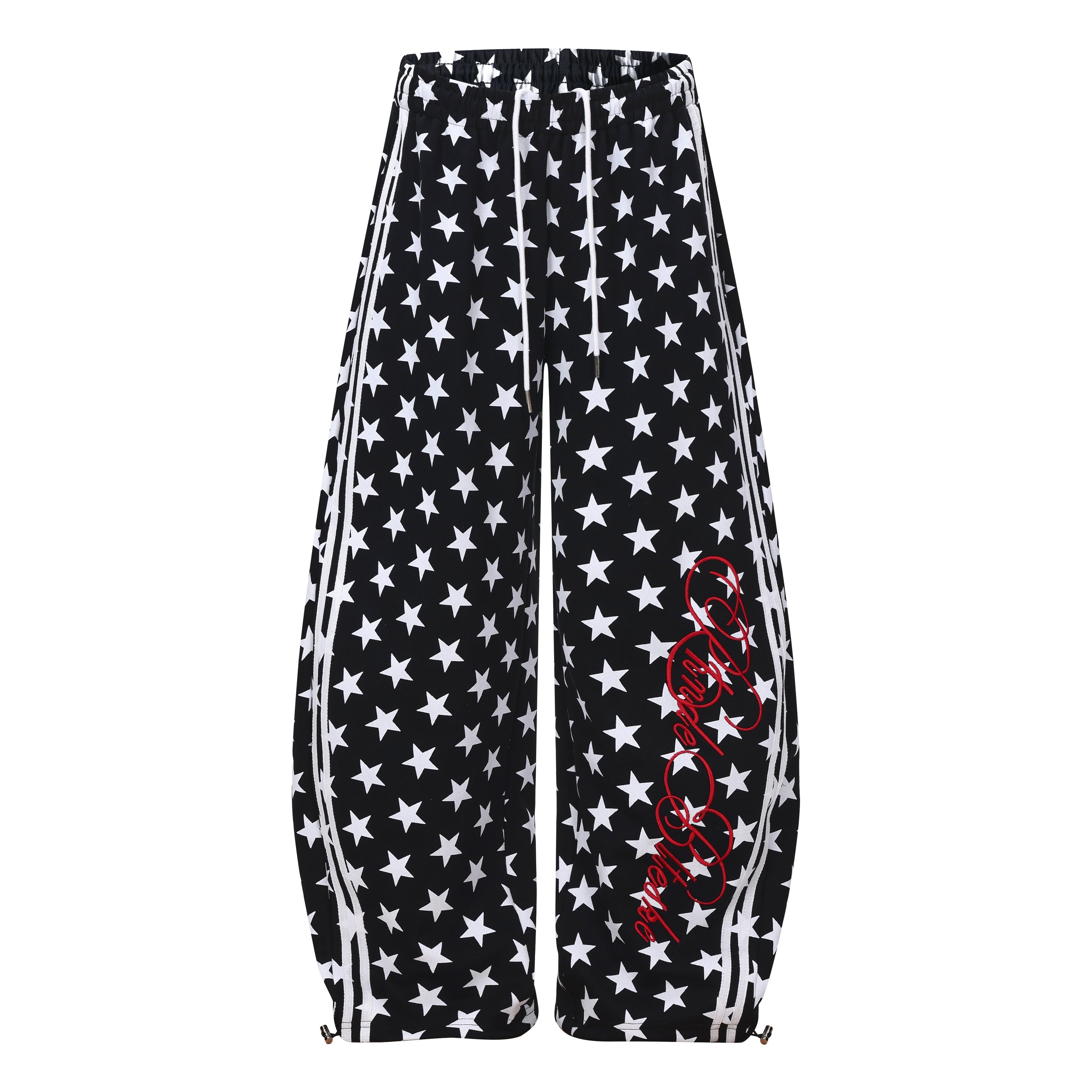 Omirad Star Print Wide-Leg Sweatpants | Y2K Streetwear