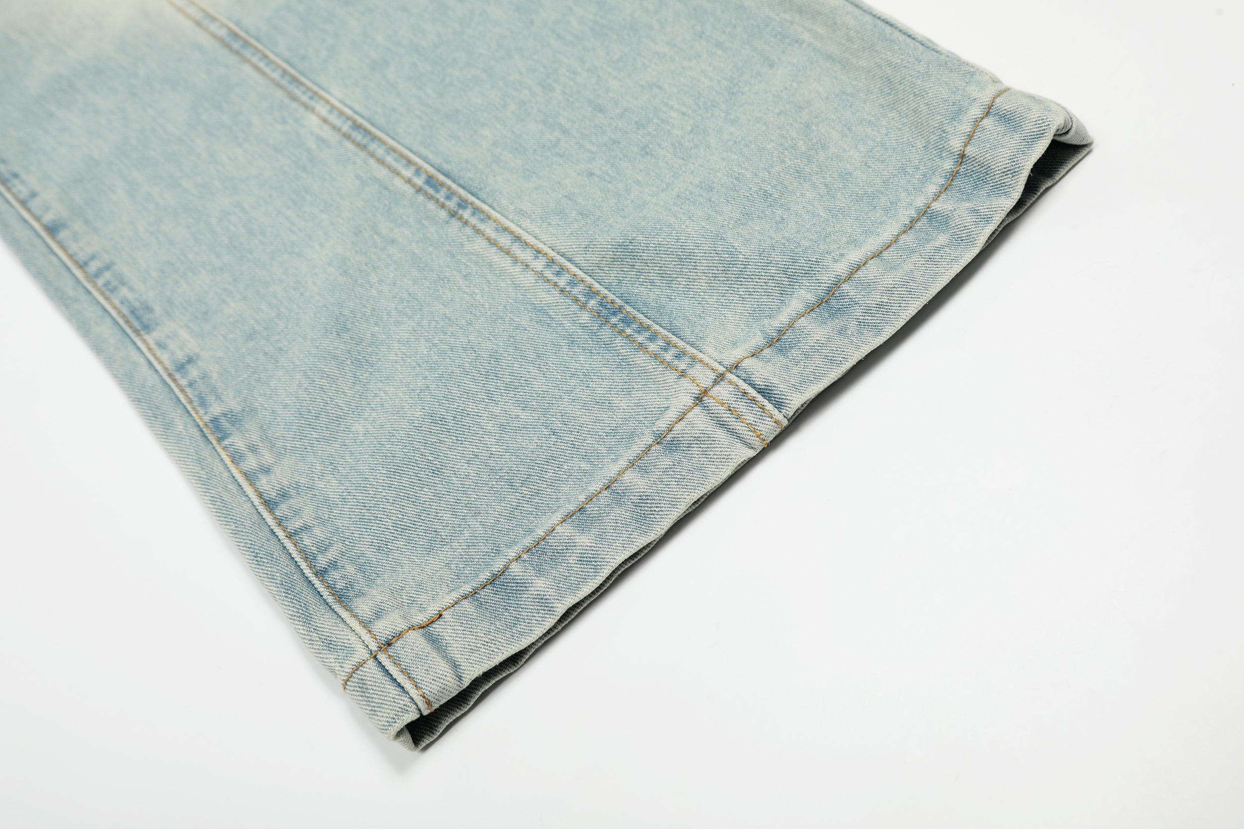 Cloud-Fade Balloon Jeans | Wide-Leg Streetwear Denim