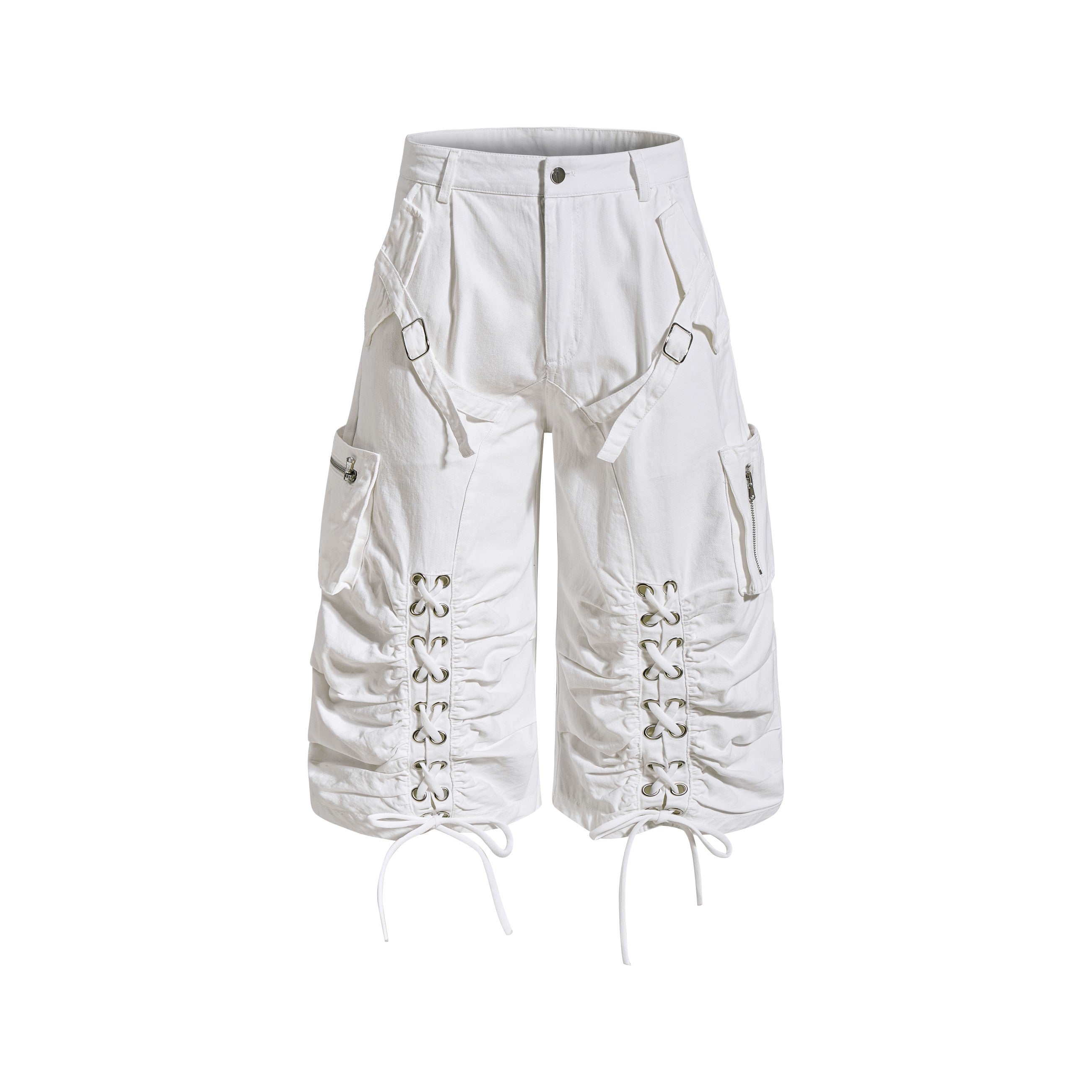 Omirad Lace-Up Utility Cargo Shorts | Y2K Streetwear