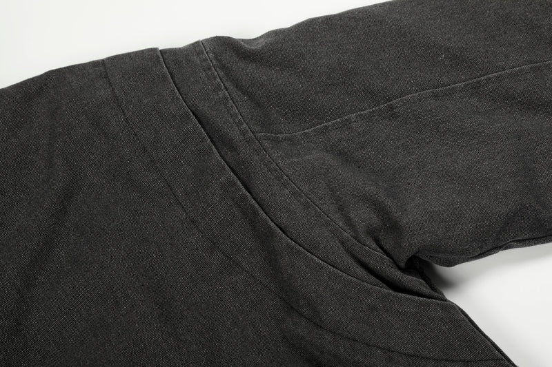 Fleece-Lined Utility Bomber Jacket | Faux-Fur Collar