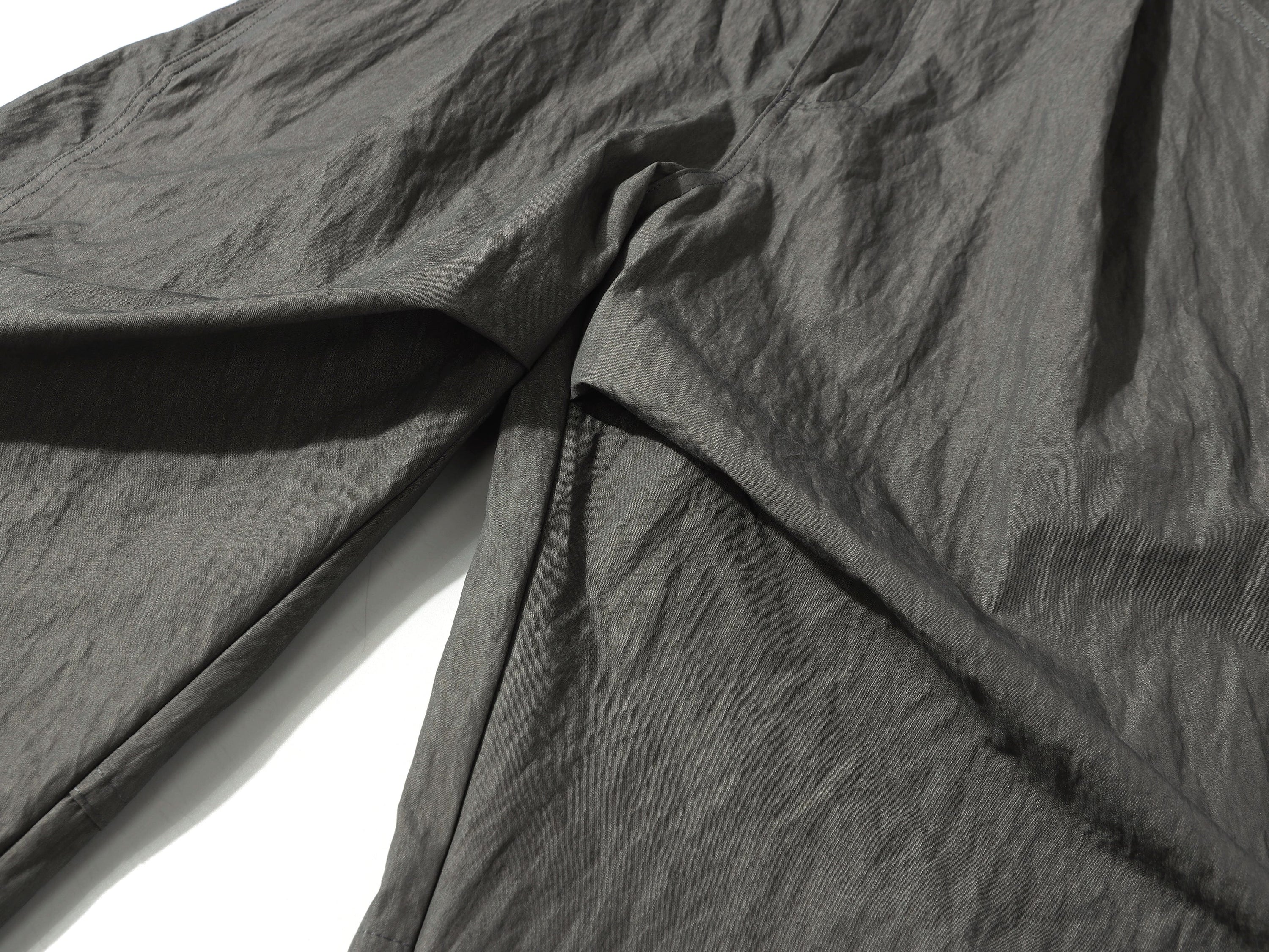 Omirad Crinkled Wide-Leg Nylon-Cotton Trousers | SEAKOFF
