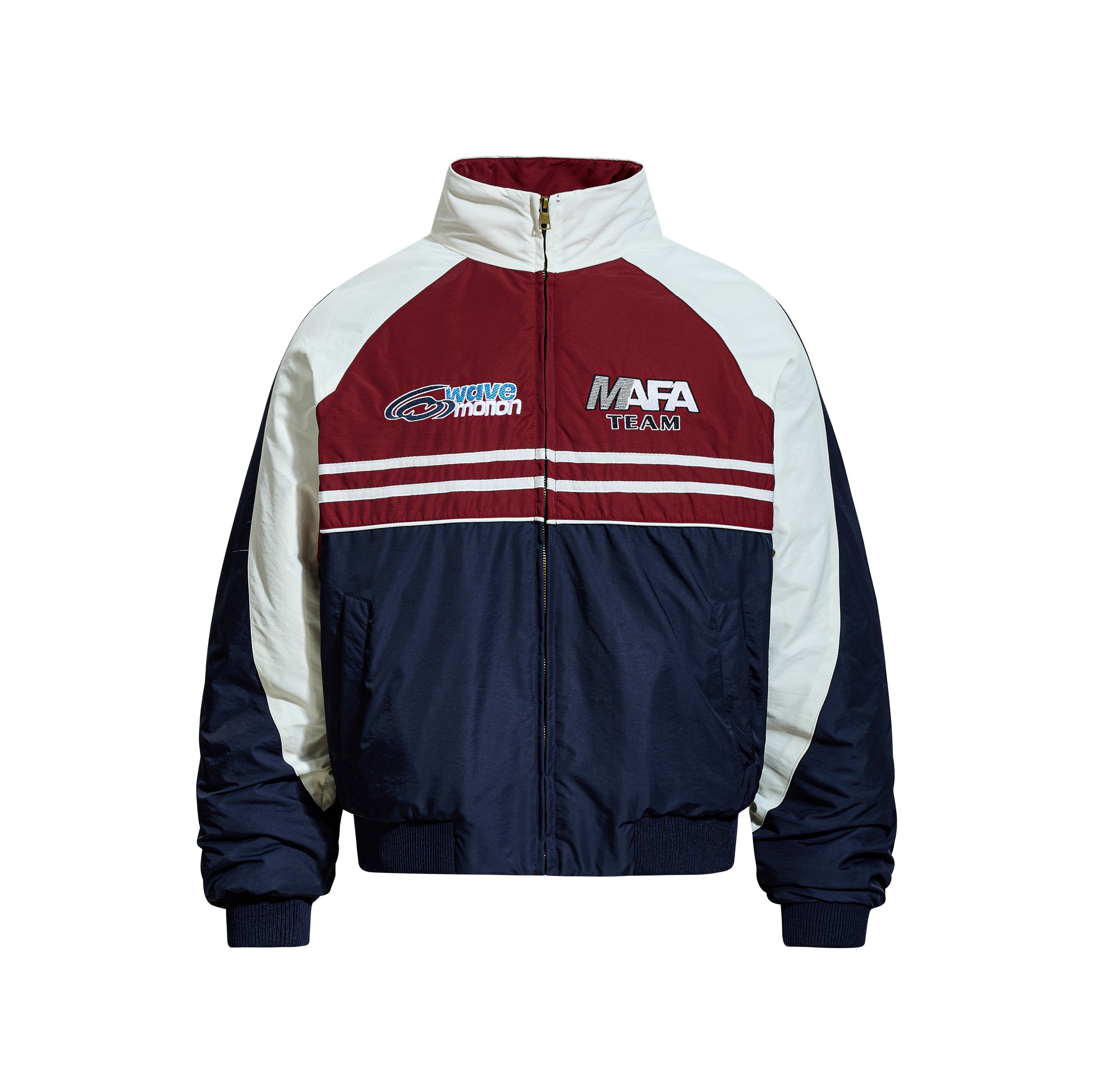 Retro Racing Colorblock Bomber Jacket | MAFA Vintage