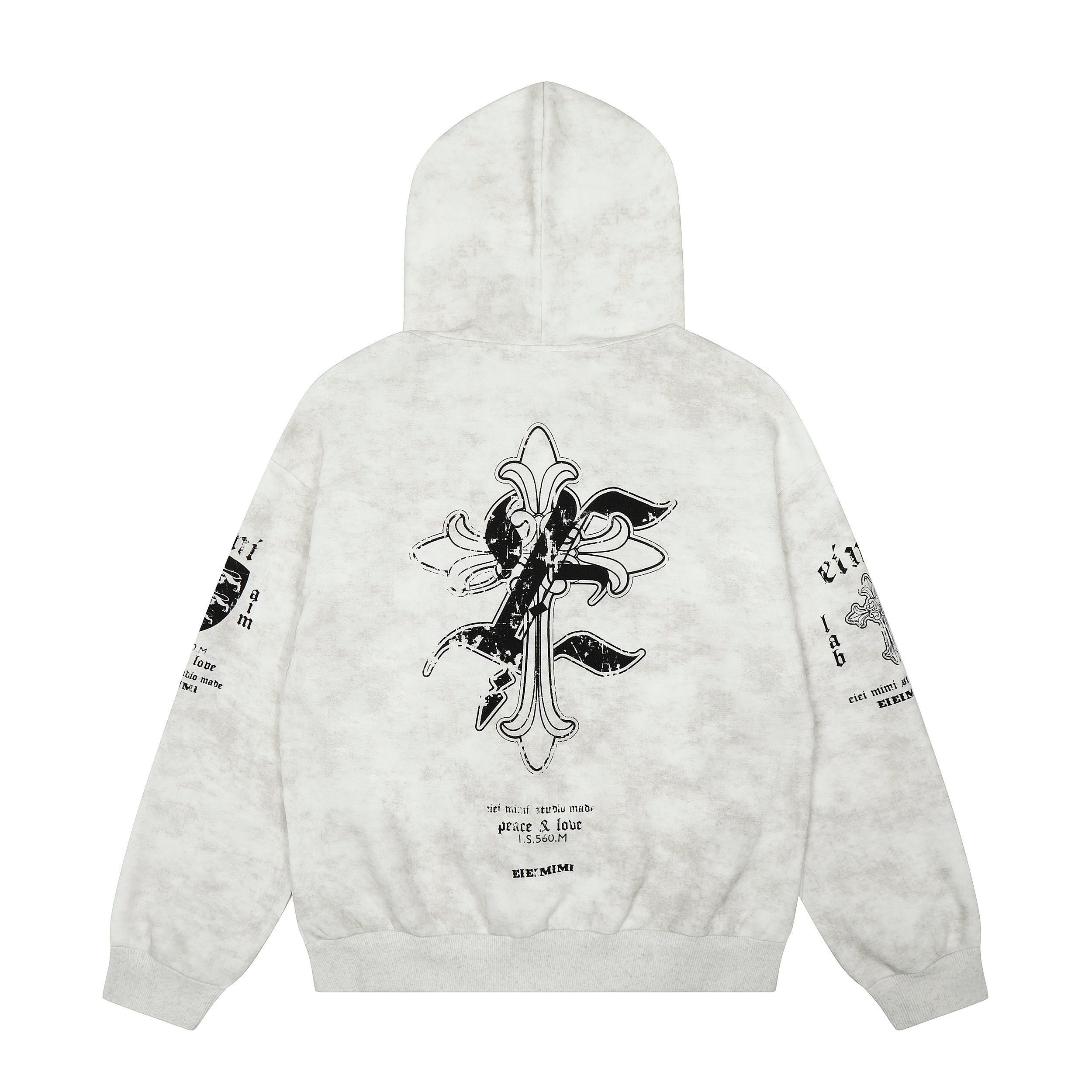 Vintage Gothic Graphic Zip-Up Hoodie | Streetwear Statement