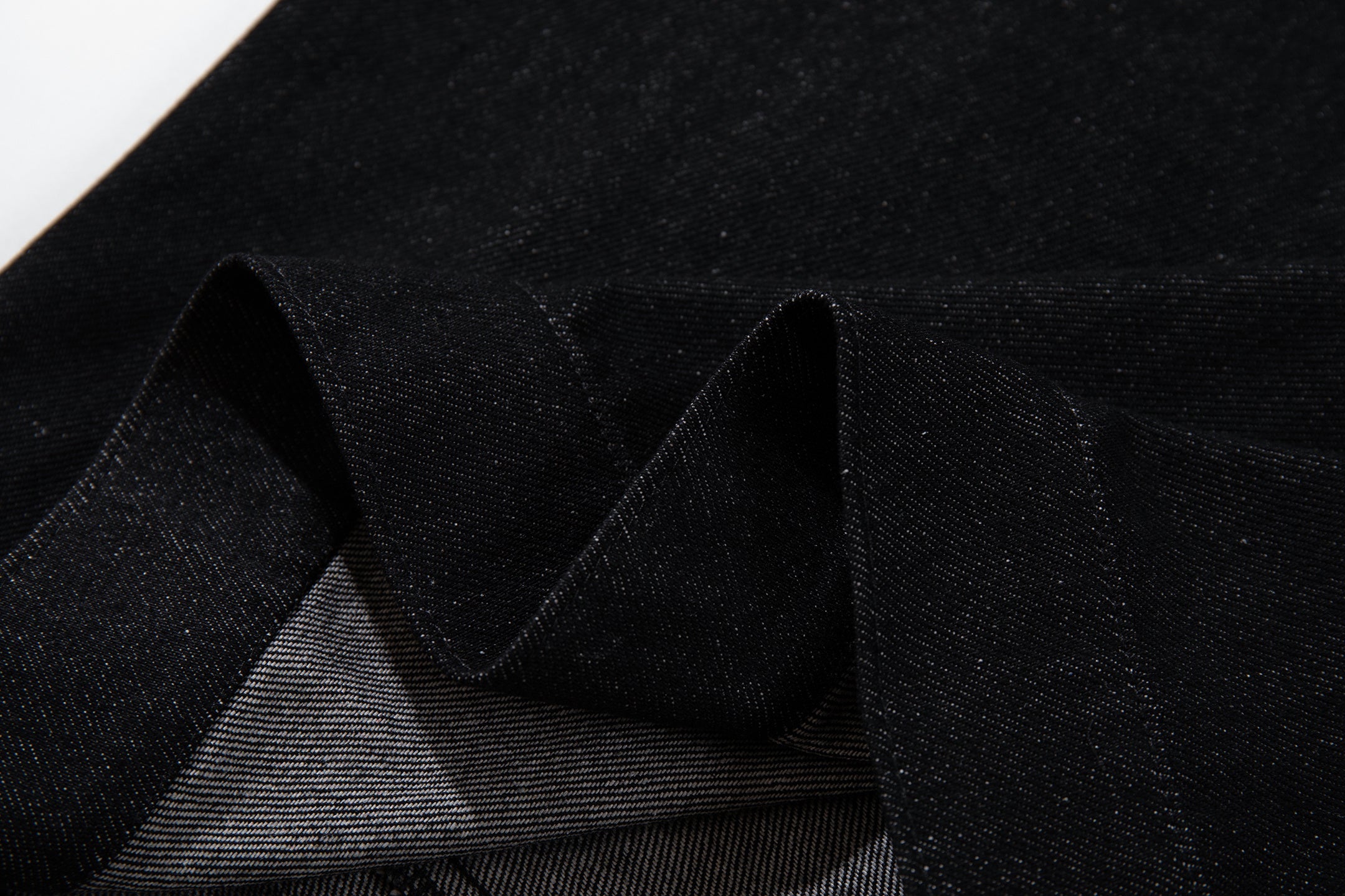 Omirad Black Denim Panel Jacket | Structured Cropped Fit