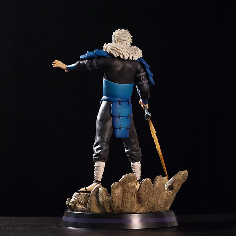 Tobirama Senju Action Figura - Edição do colecionador de 28cm | Pose dinâmica com efeitos de chakra e espada