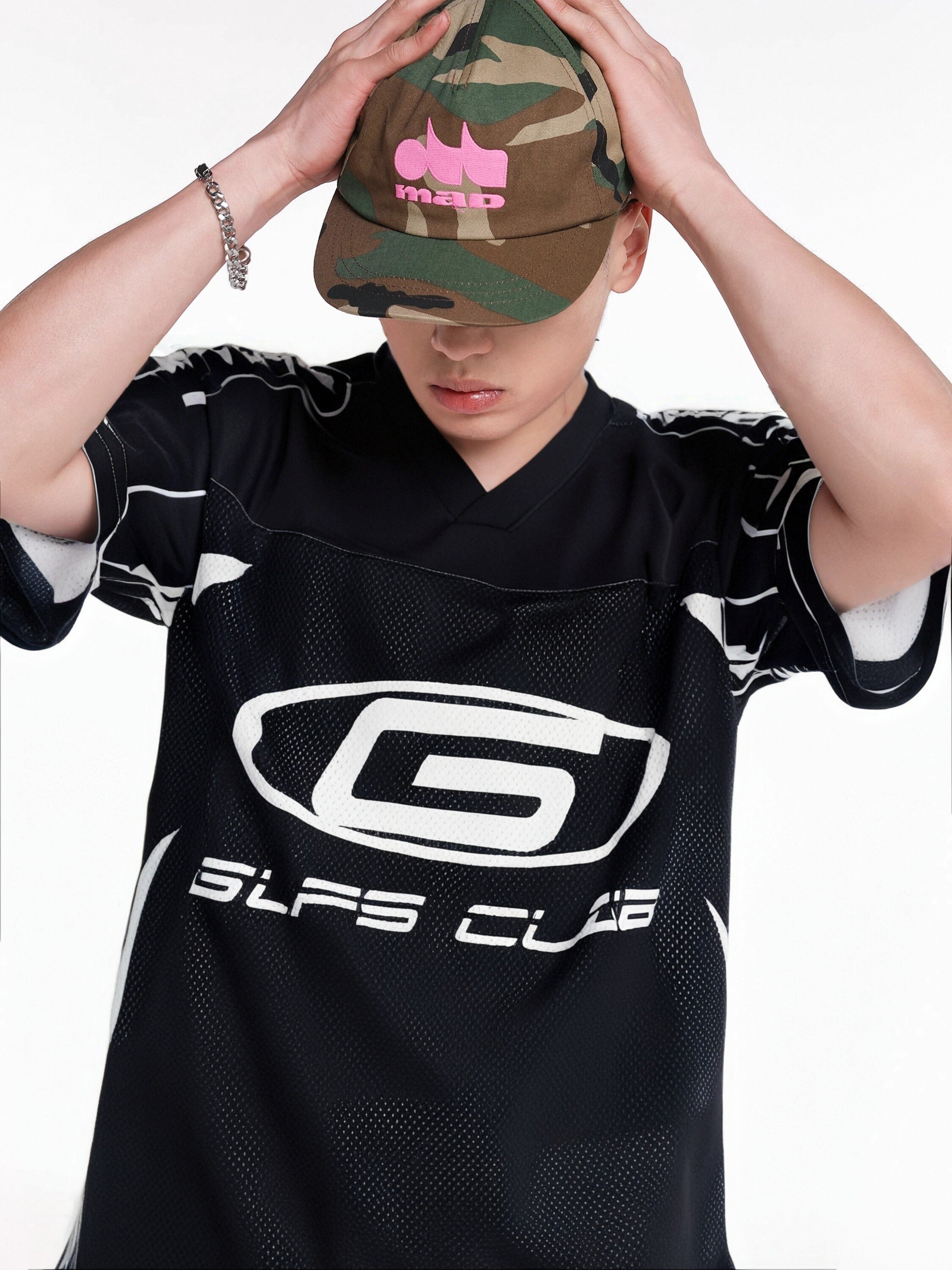GLFS Club Tech Mesh Logo Jersey | Oversized Streetwear Fit