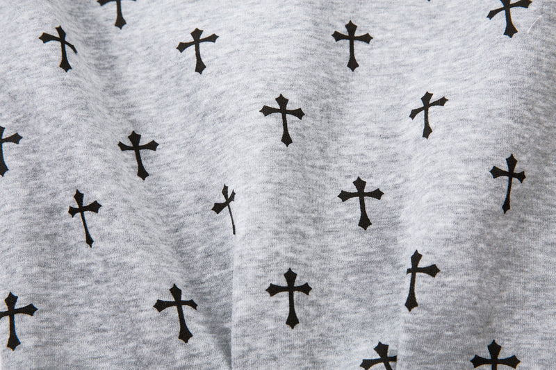Omirad Cross Print Sweatpants | Gothic Streetwear Joggers