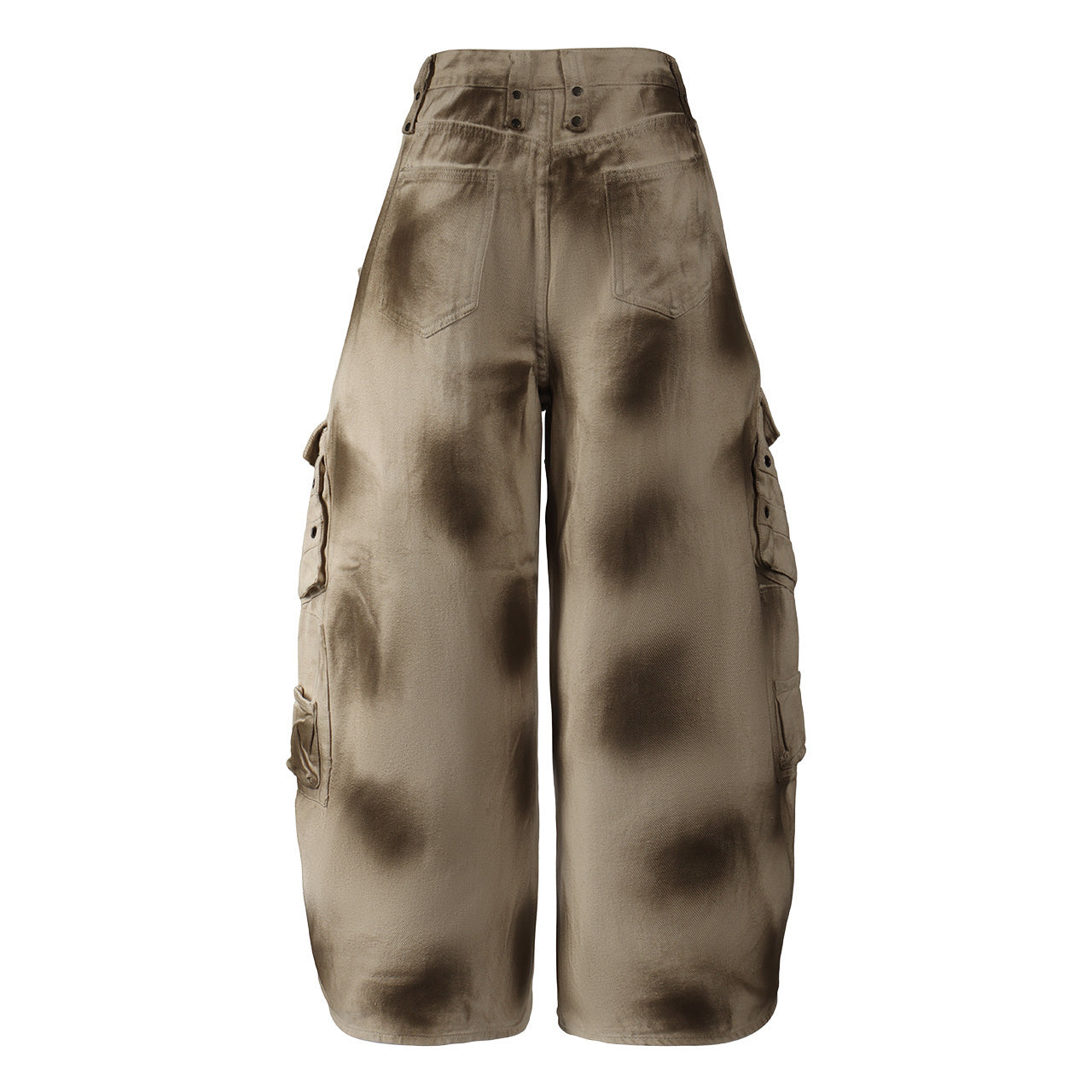 Omirad Distressed Cargo Barrel Pants | Avant-Street Style