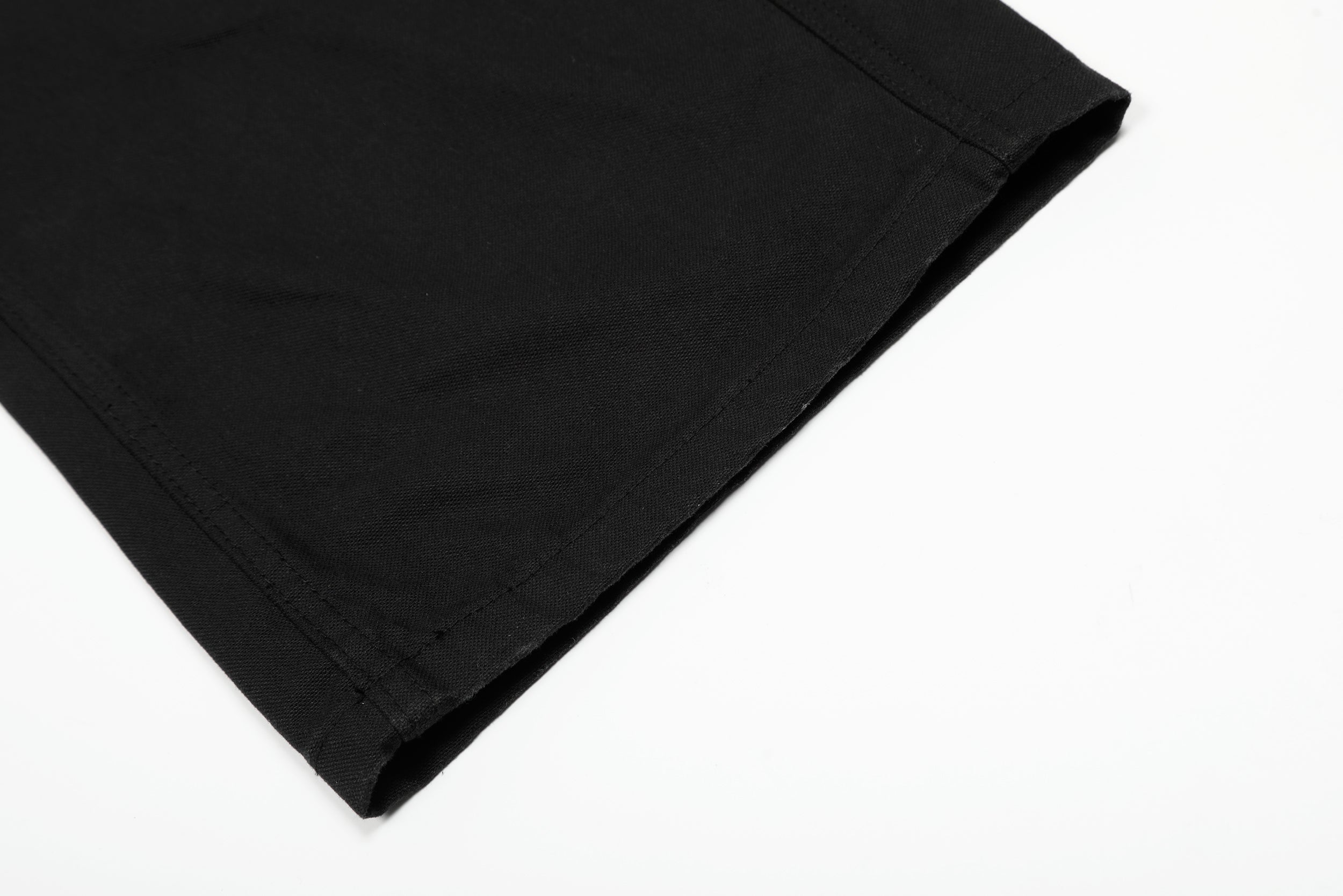 Sculpted Wide-Leg Pants | Curved Panel Cotton Trousers