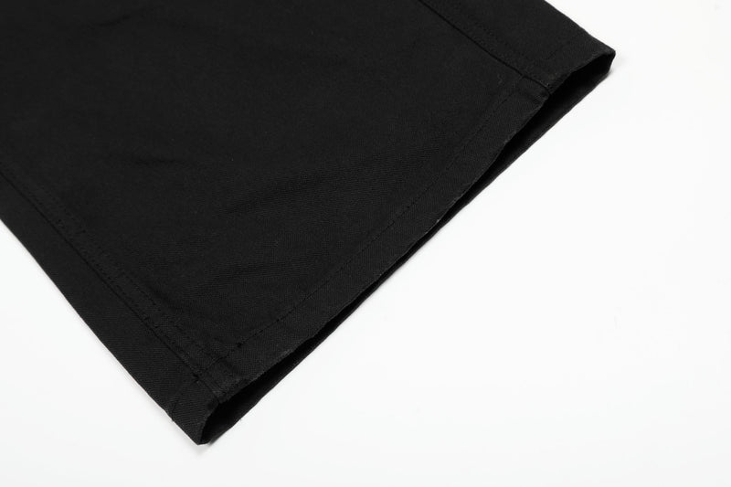 Sculpted Wide-Leg Pants | Curved Panel Cotton Trousers