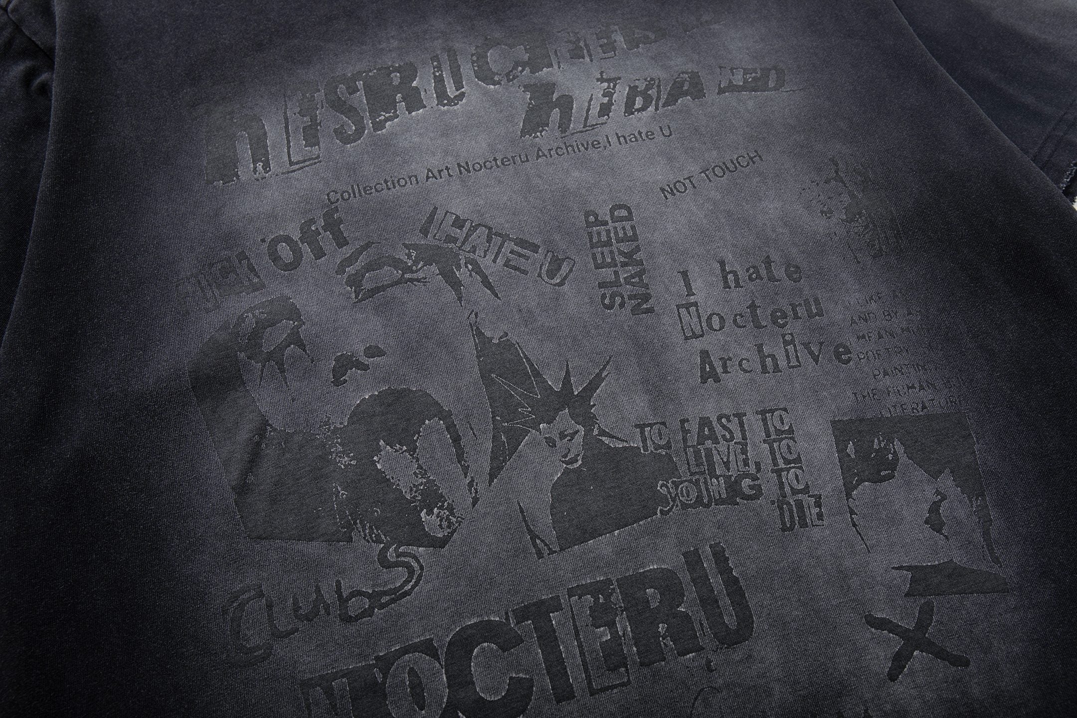 Omirad Nocturnal Archive Washed Graphic Tee | Vintage Dark