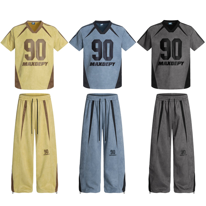 Colorblock Wide-Leg Track Pants | Streetwear Athletic Fit