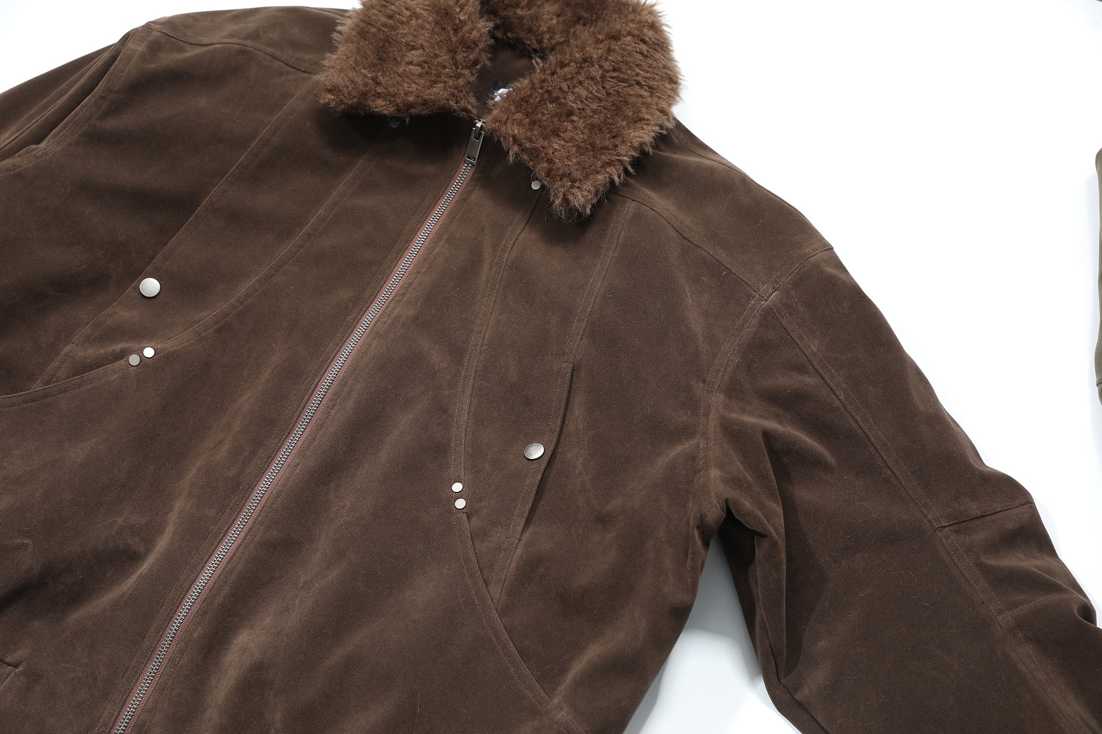 Faux-Fur Collar Vintage Bomber Jacket | Retro Aviator Style