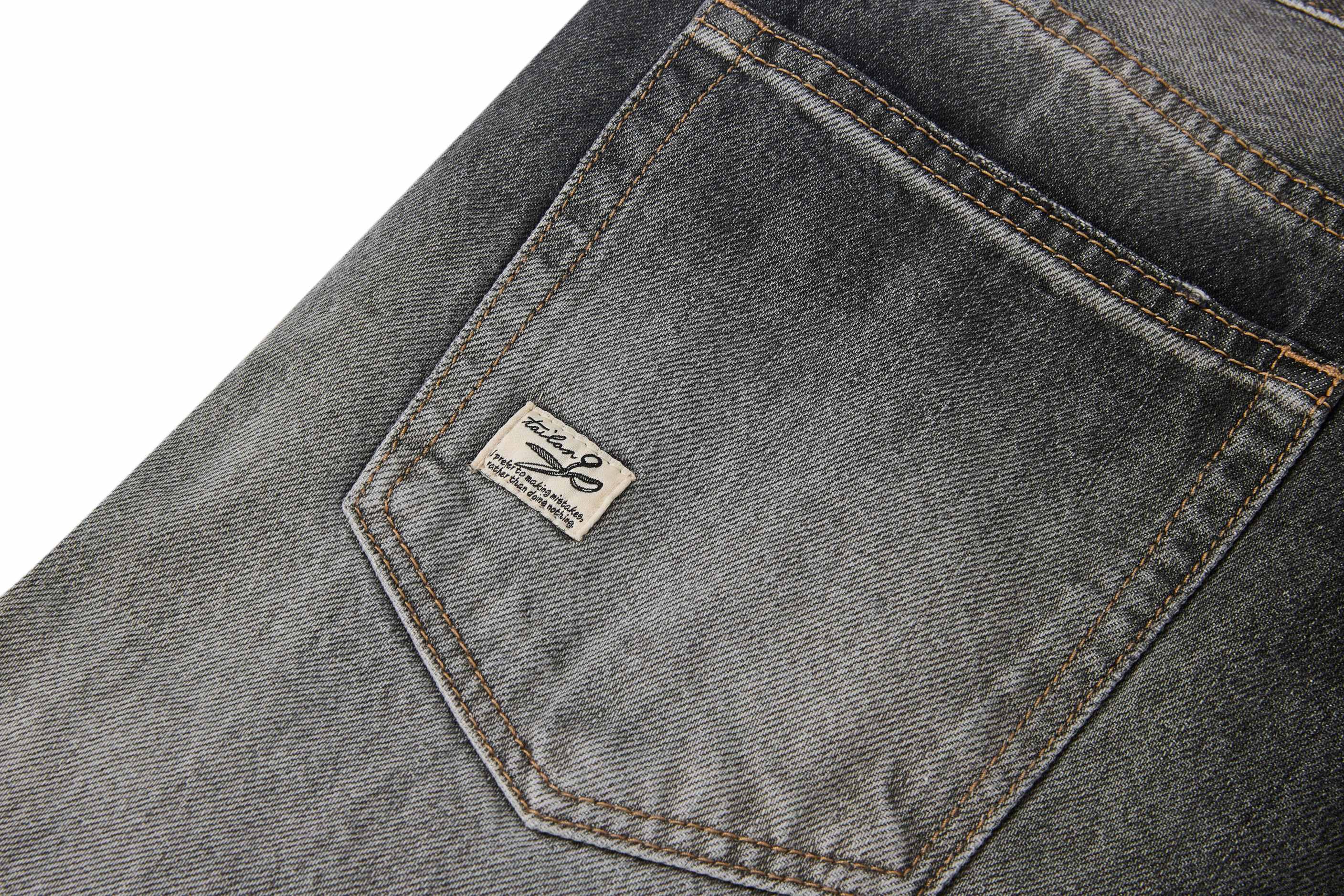 Omirad Vintage Faded Wide-Leg Jeans | 100% Cotton Denim