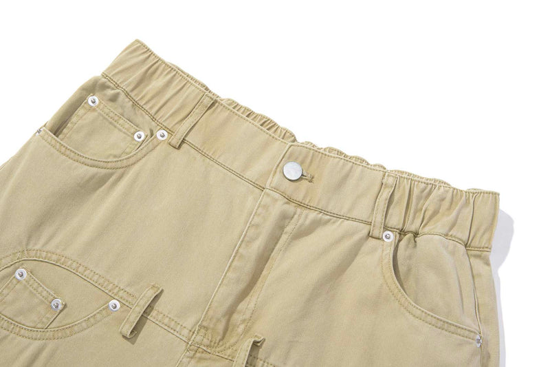 Omirad Vintage Wide-Leg Stacked Barrel Pants | 100% Cotton
