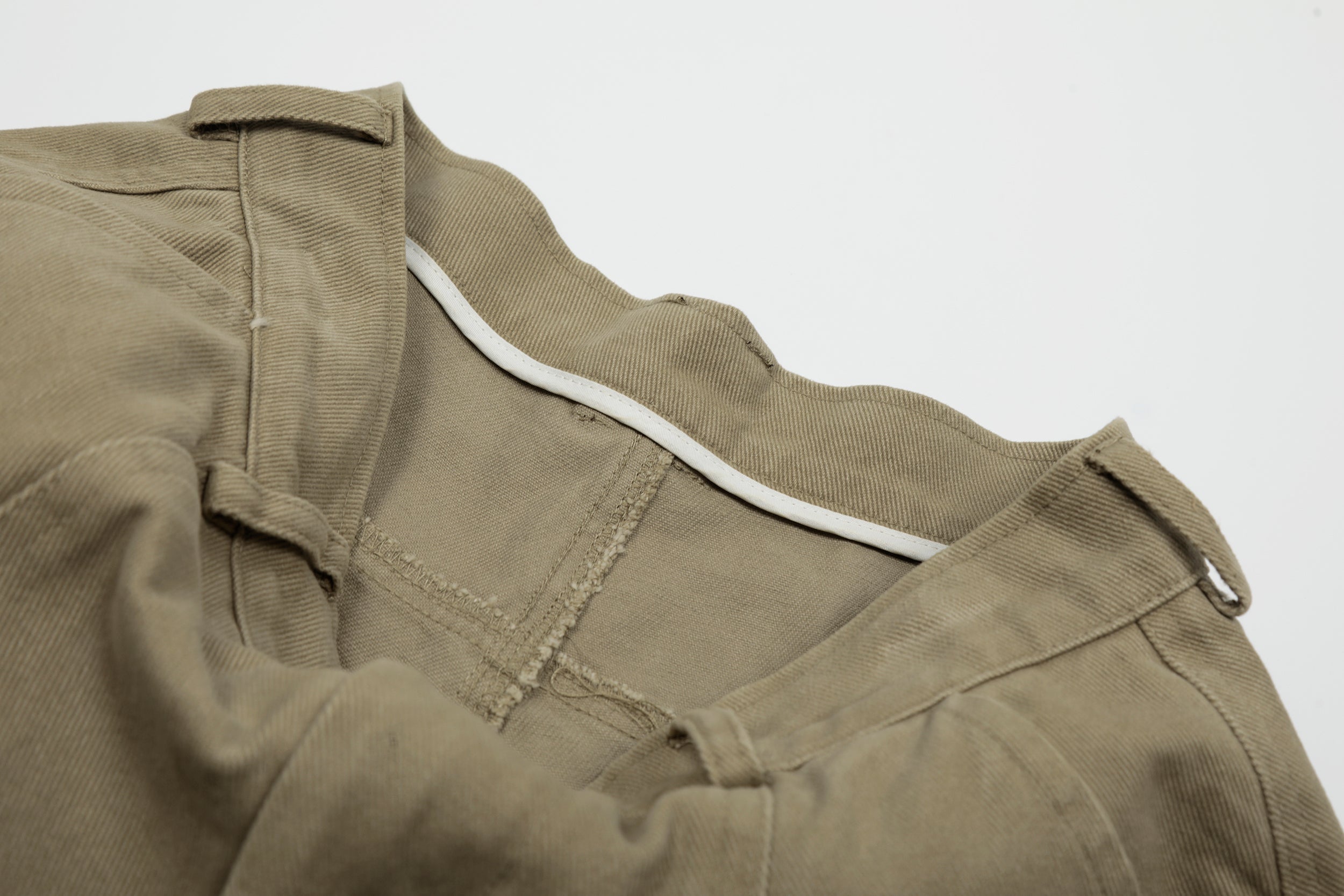 Vintage Arc-Pocket Balloon Pants | Wide-Leg Cotton Trousers