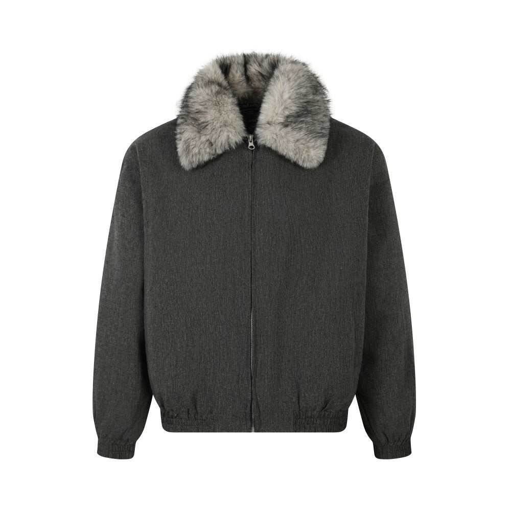 Omirad Faux Fur-Lined Sherpa Winter Jacket | Detachable Collar