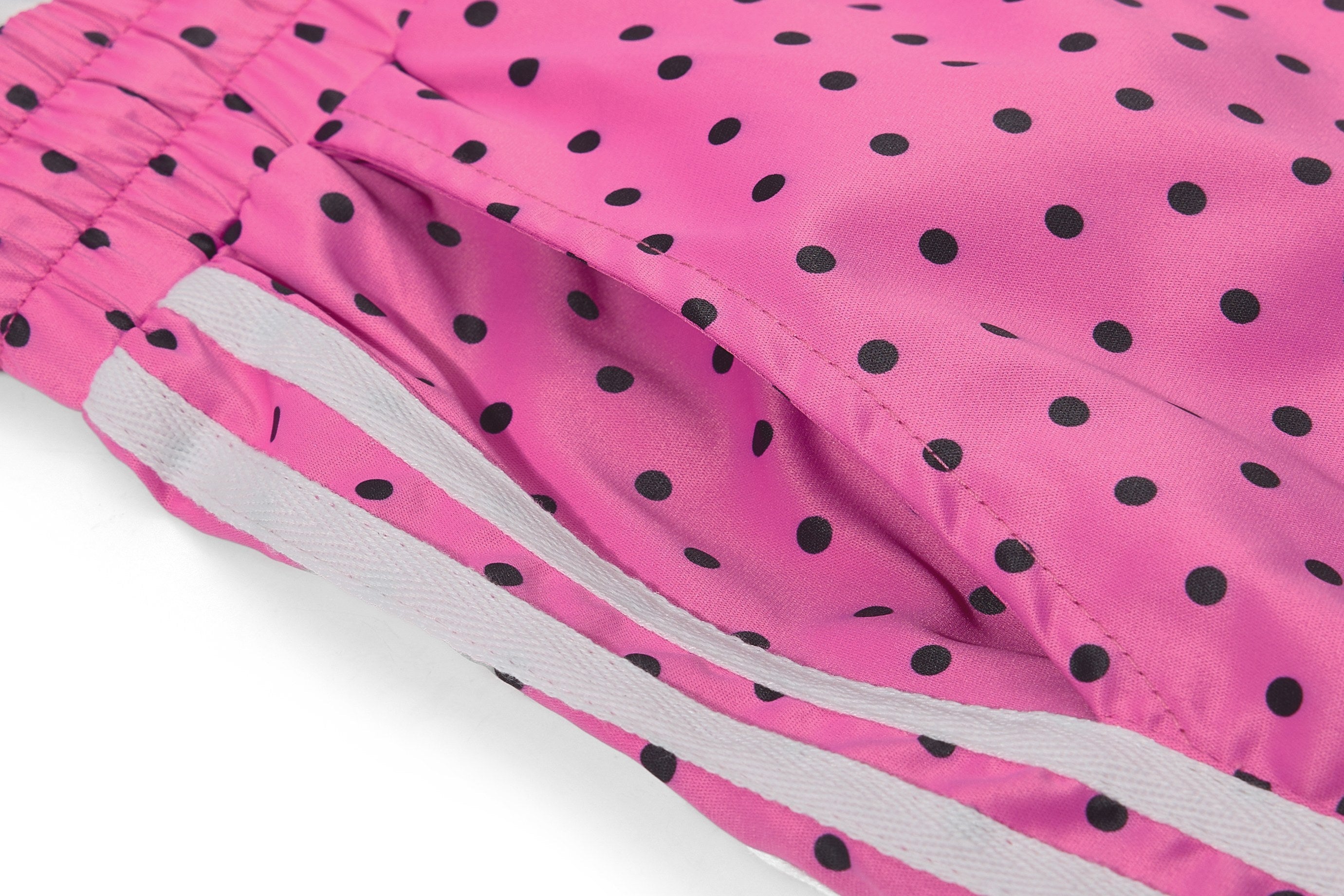 Polka Dot Wide-Leg Track Pants with Side Stripes | SEAKOFF