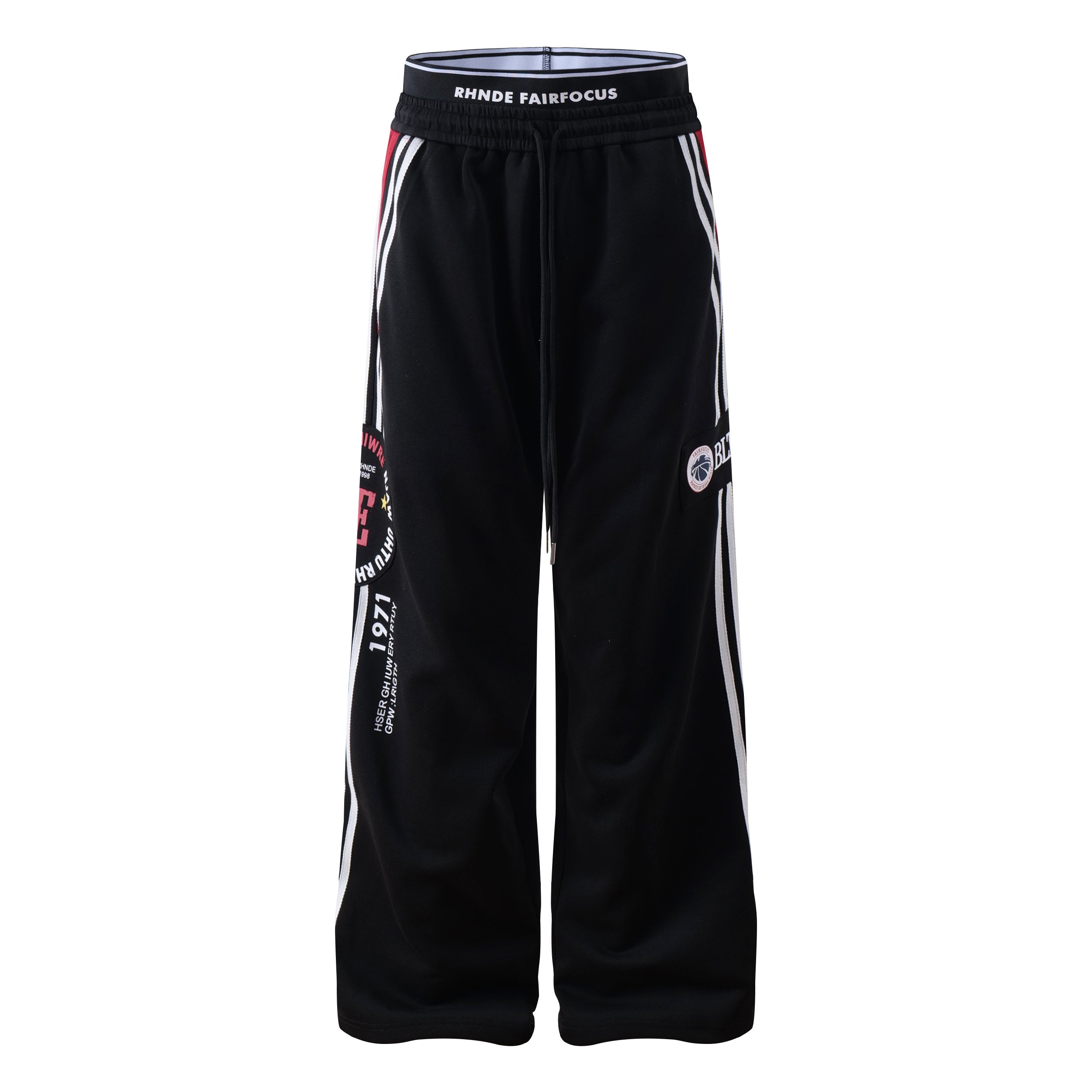 Fairfocus College Track Pants | Wide-Leg Streetwear Sweatpants