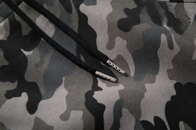 Camo Graffiti Wide-Leg Baggy Pants | Pink Star Print