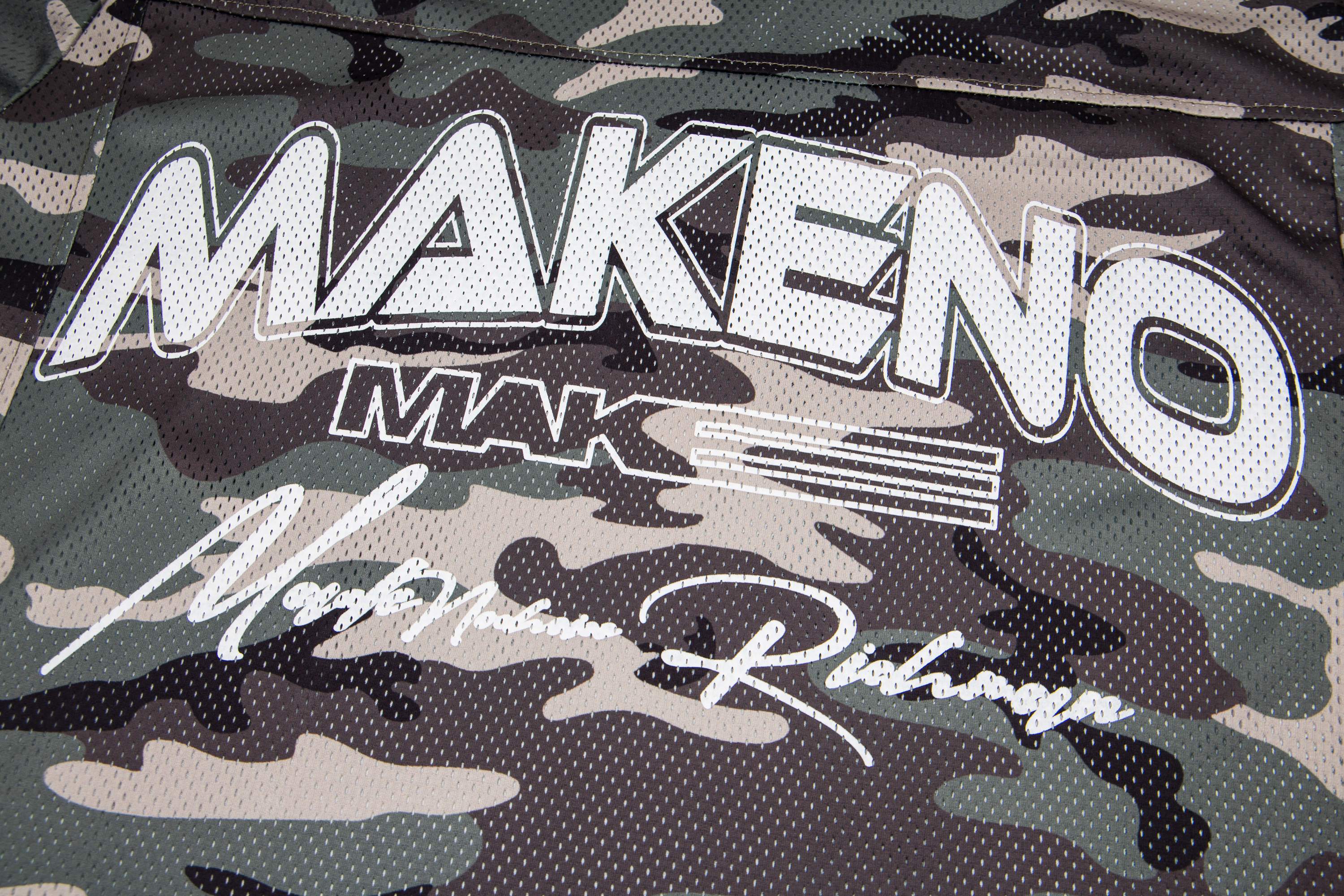 Camo Mesh Football Jersey Tee | Oversized Streetwear