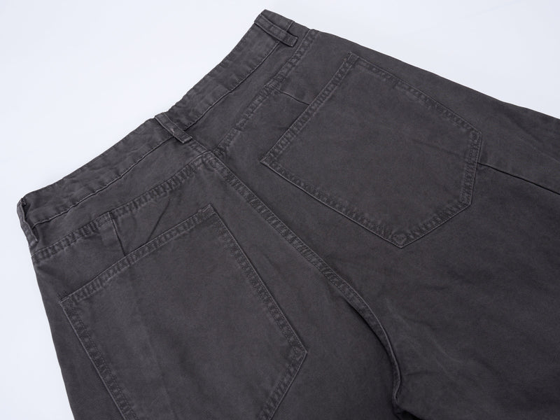 Structured Panel Barrel Wide-Leg Jeans | 100% Cotton