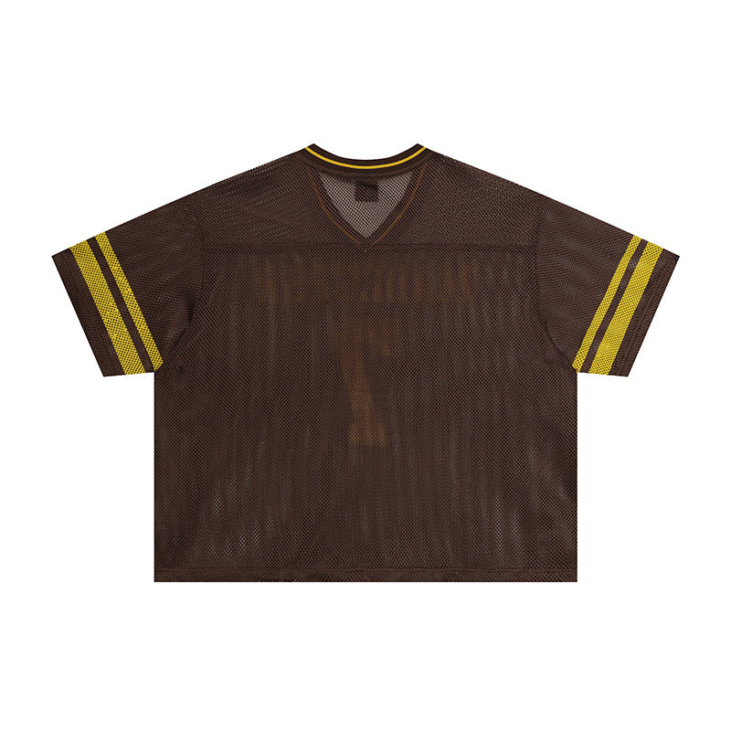 Retro Football Mesh Jersey | Streetwear Athletic Fit