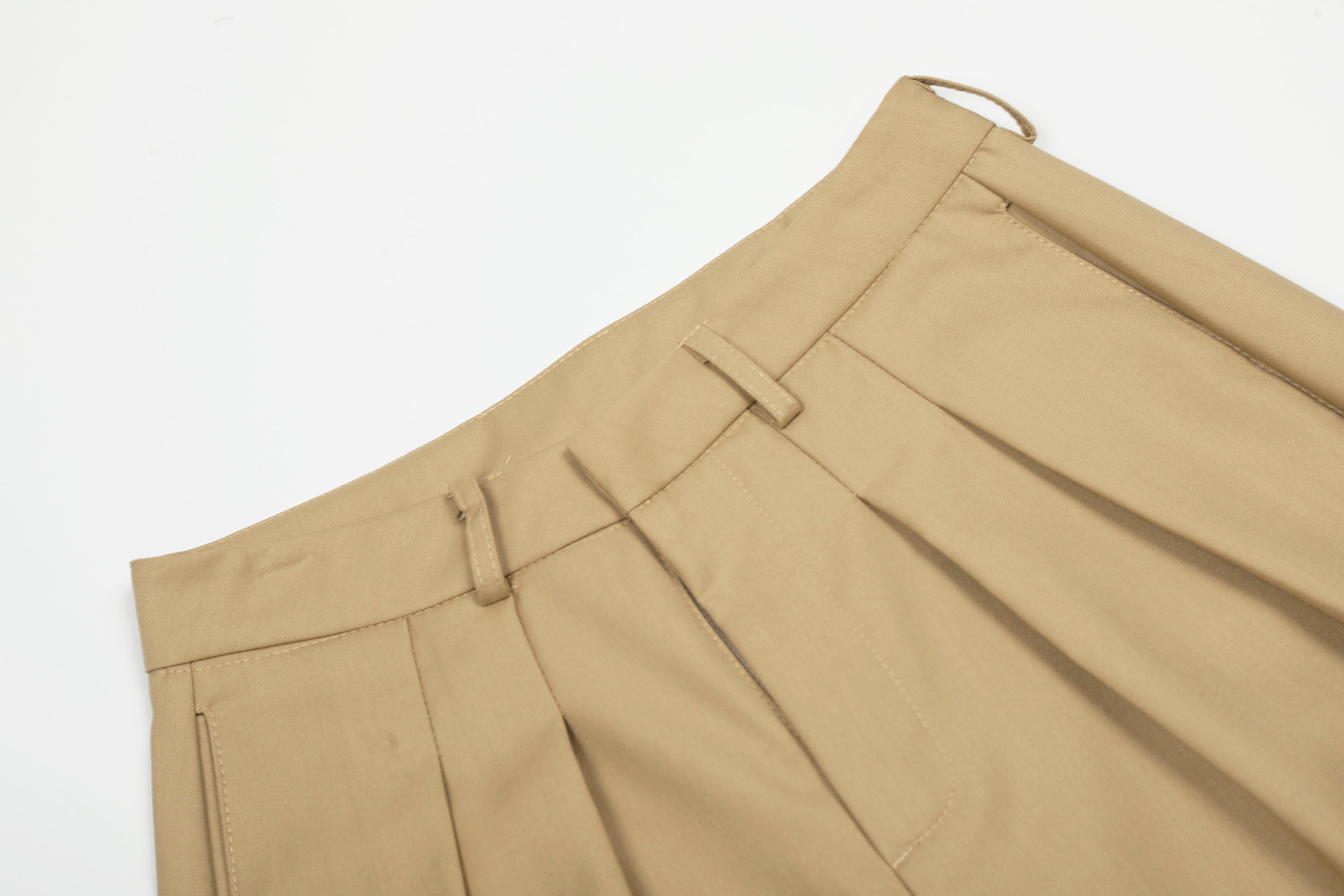 Omirad Pleated Barrel-Leg Trousers | Wide Leg Tailored Pants