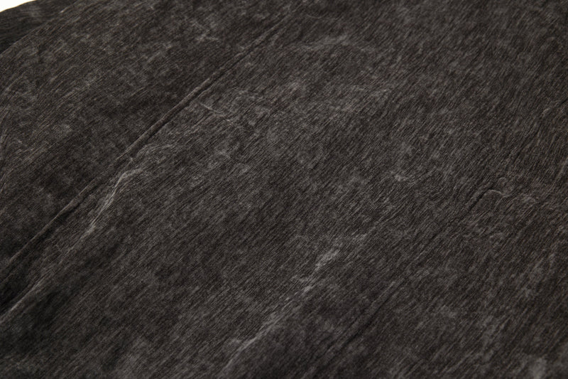 Omirad Chenille Bomber Jacket with Faux-Leather Collar