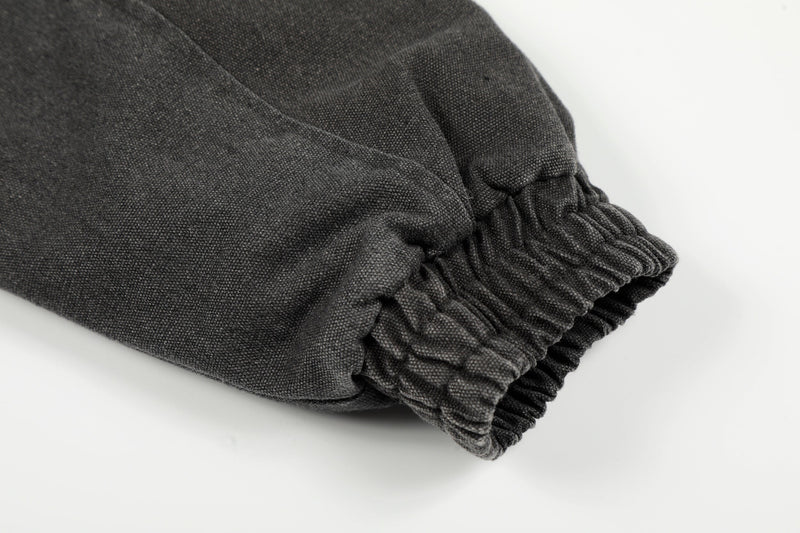 Fleece-Lined Utility Bomber Jacket | Faux-Fur Collar