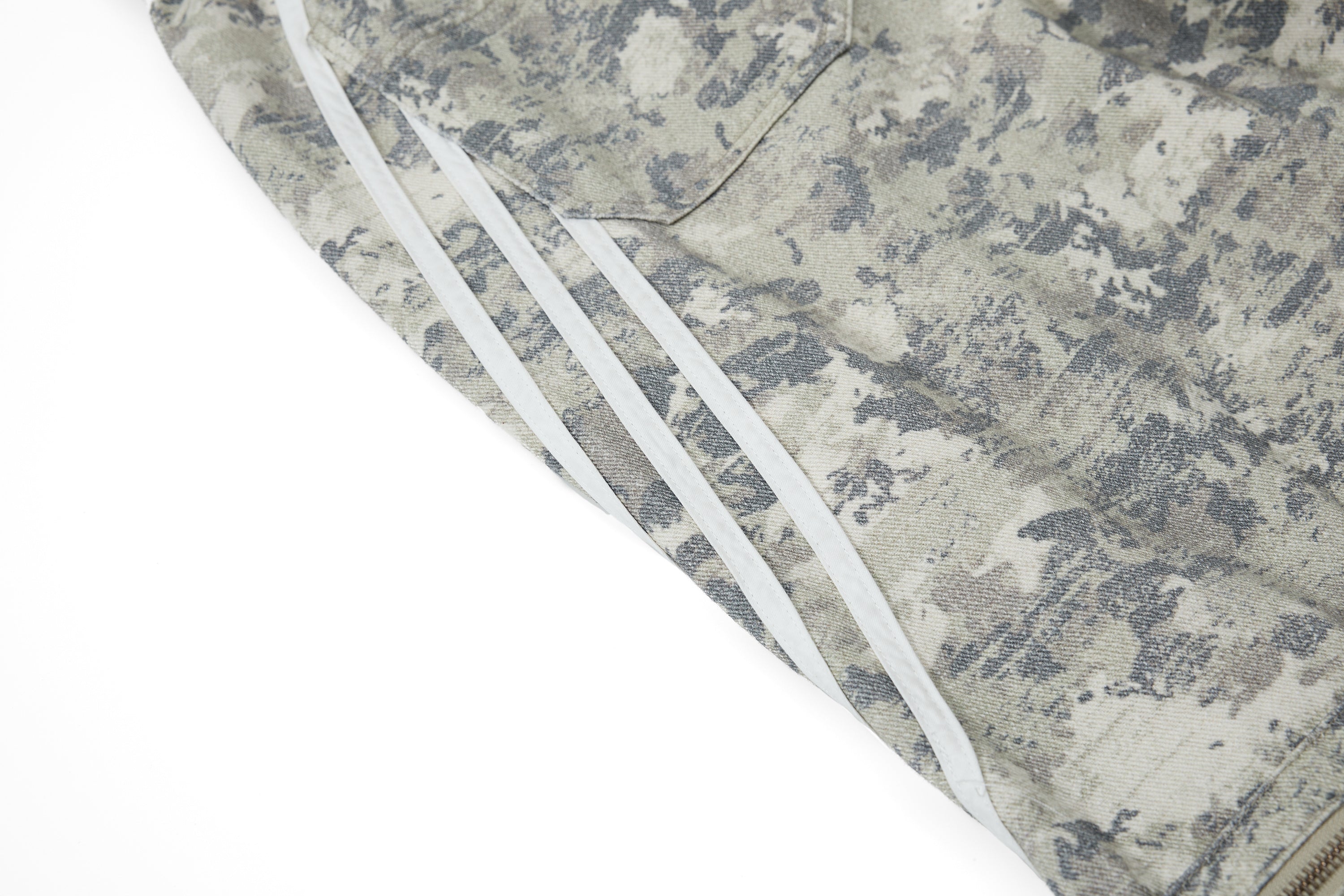 Omirad Tactical Camo Wide-Leg Cargo Pants with Reflective Stripe