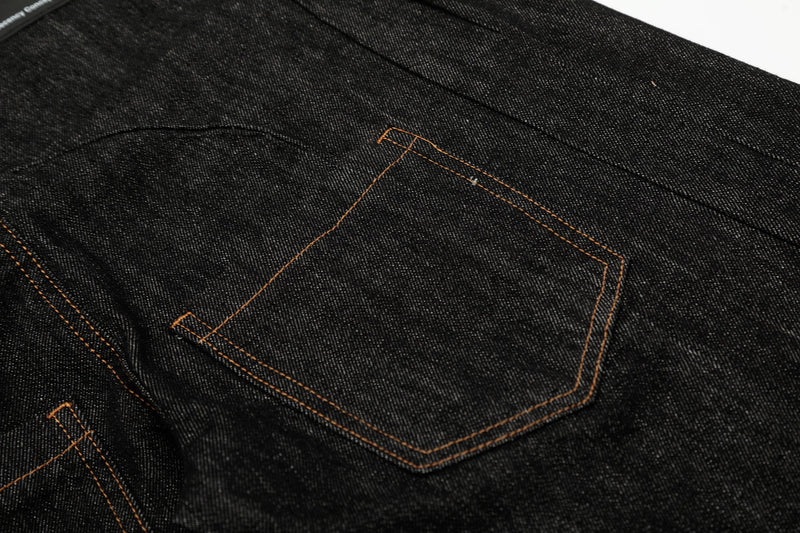 Omirad Wide-Leg Balloon Denim Jeans | Raw Black