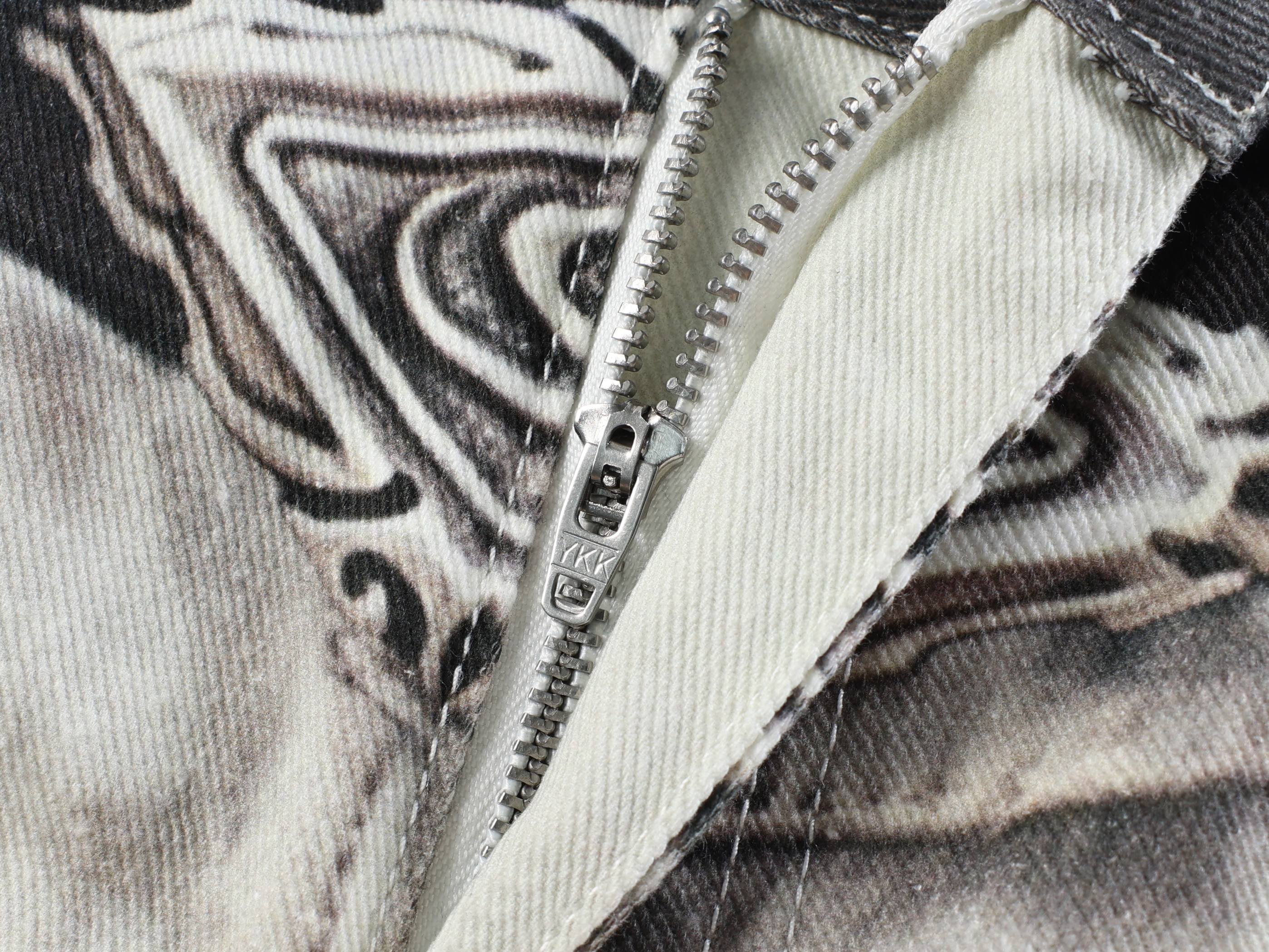 Omirad Abstract Wash Wide-Leg Jeans | Oversized Streetwear Denim