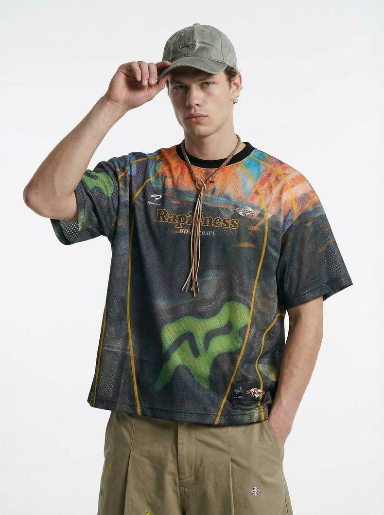 Omirad Rapidness Racing Mesh Jersey | Streetwear Sport Tee