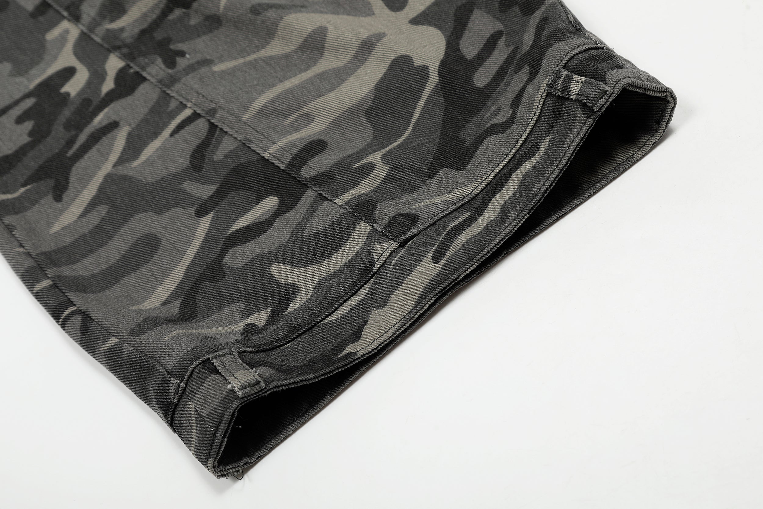 Omirad Shadow Camo Cargo Pants | Wide-Leg Streetwear