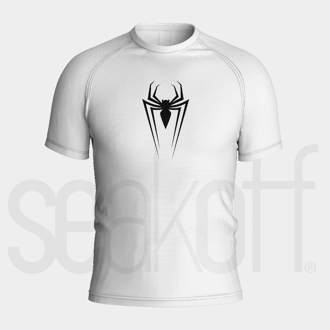 Spider Symbol Compression Gym Shirt – High-Performance Moisture-Wicking Workout Top