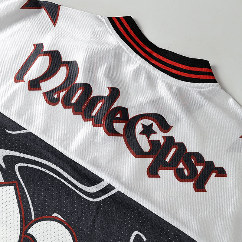 Swirl Camo Streetwear Football Jersey | Number 24 Graphic